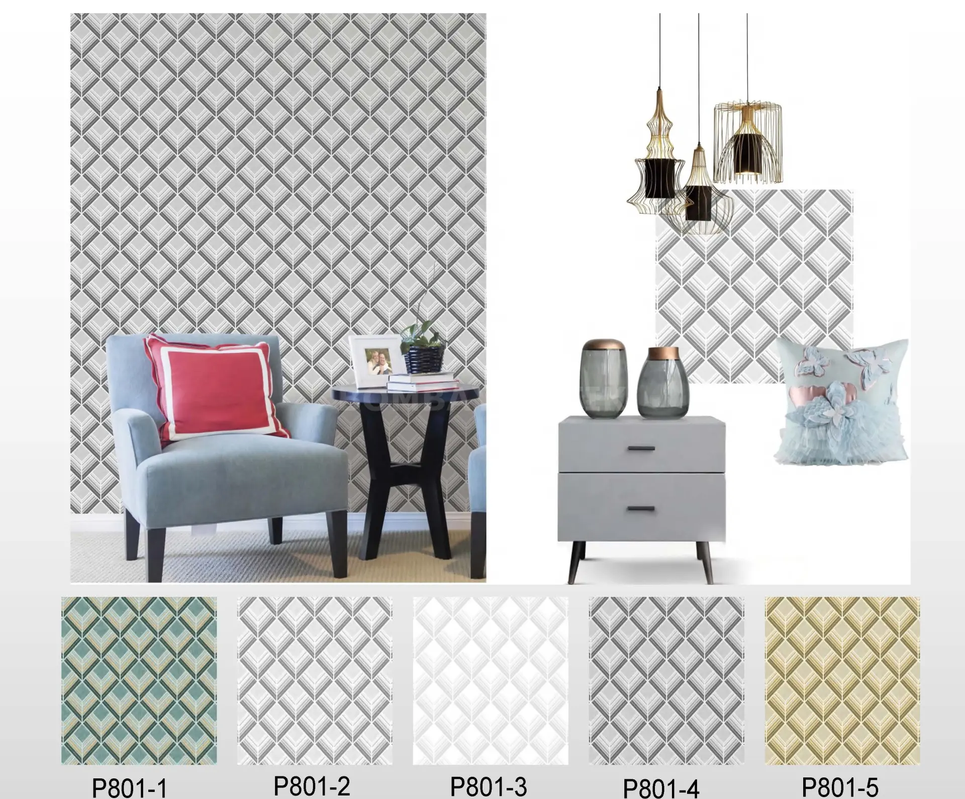 New Pavillion 2 Motif Wallpaper