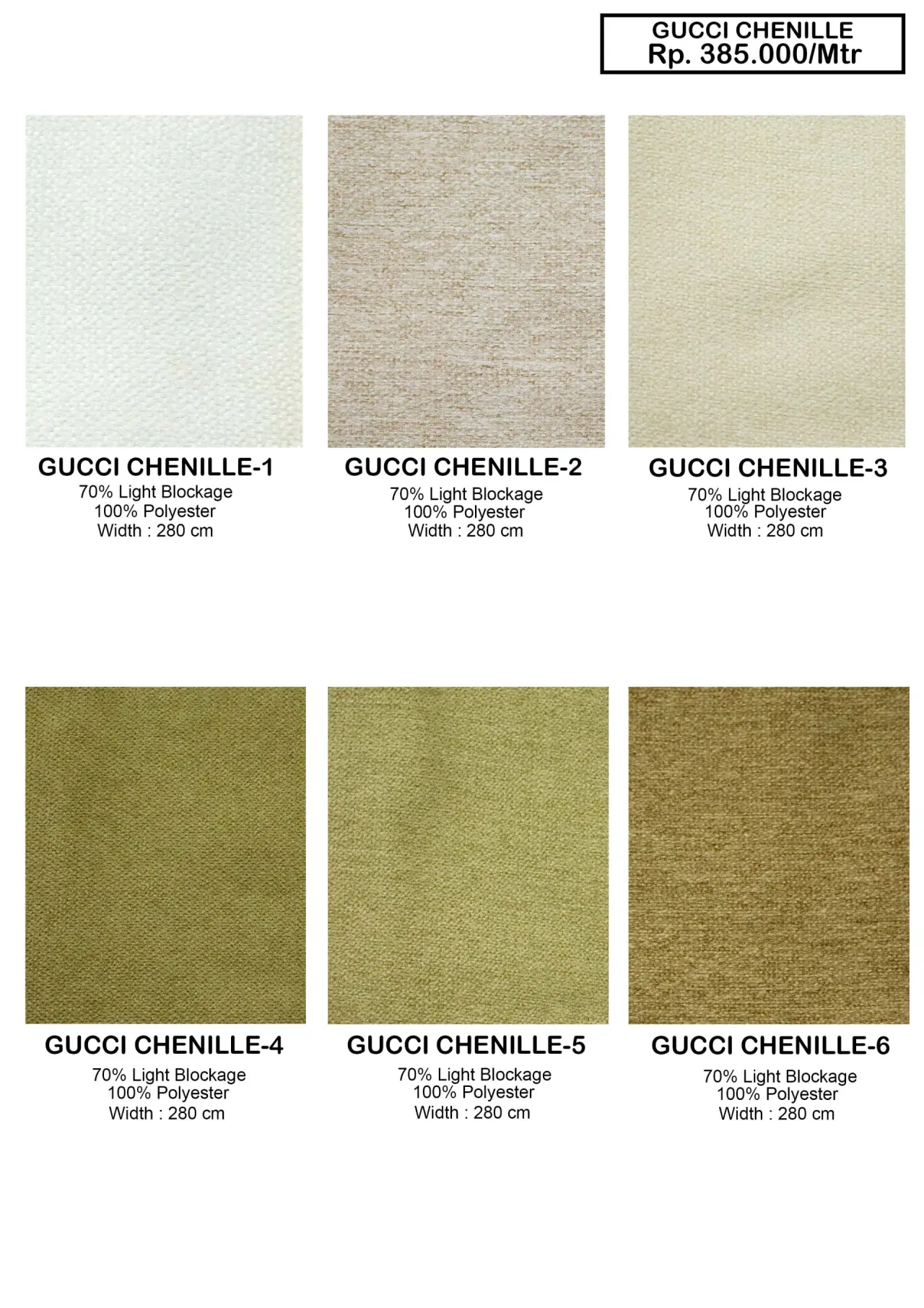 Gucci Chenille Sofa Fabric