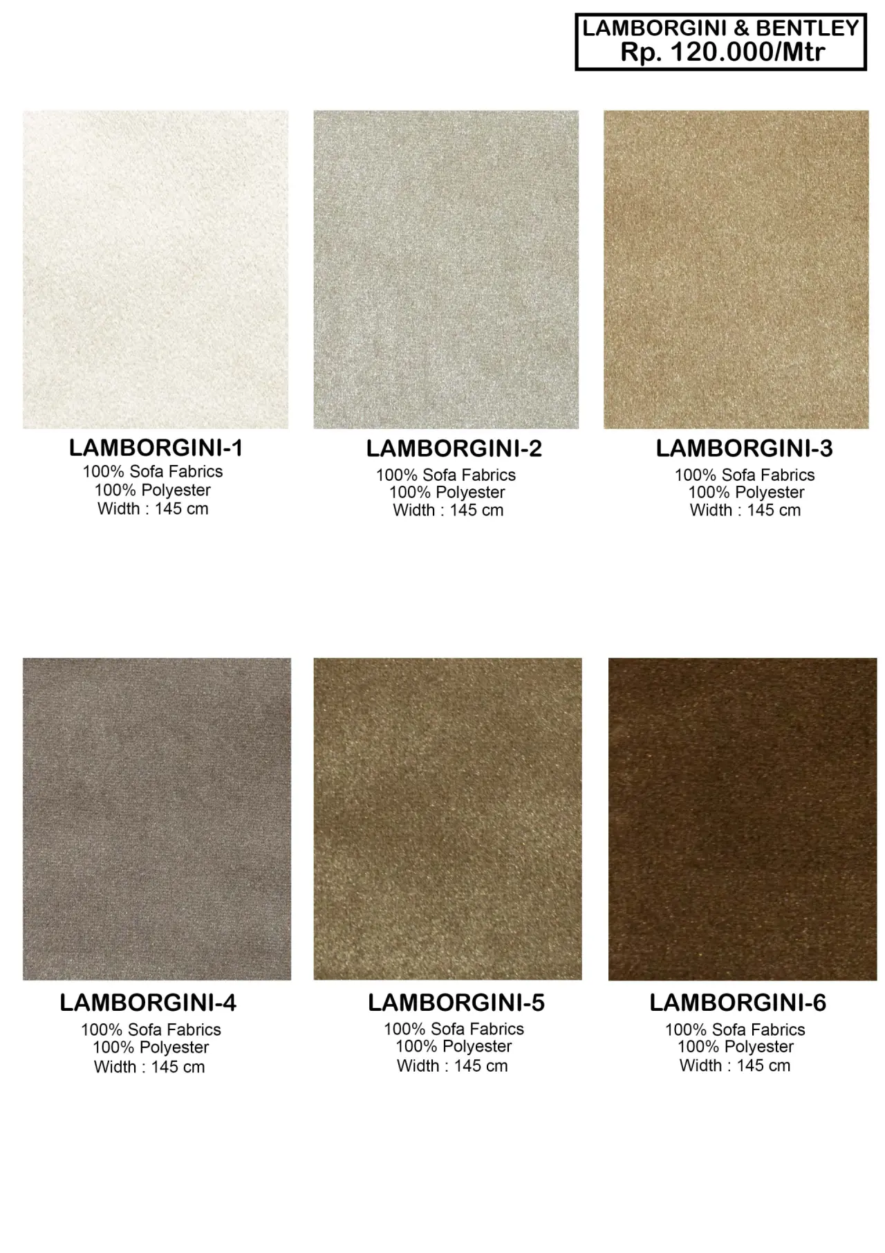 Lamborgini & Bentley Sofa Fabric