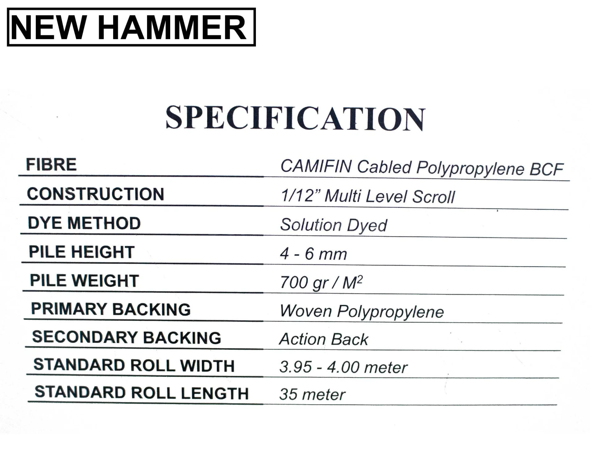 New Hammer Carpet Wall To Wall