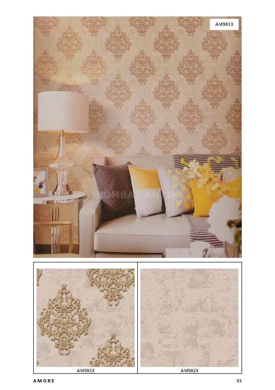Amore Motif Wallpaper