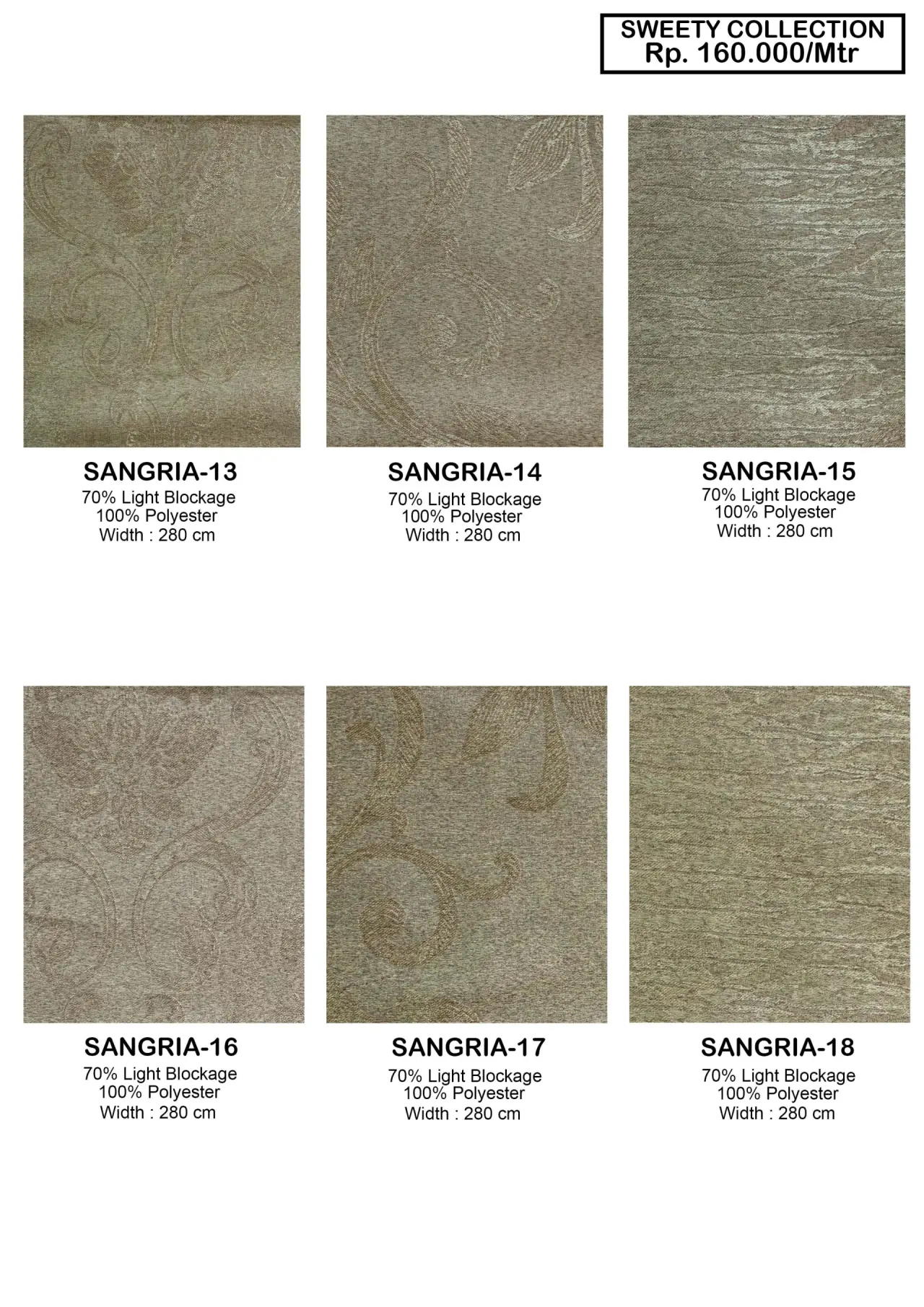 Sangria Collection Dim Out Gorden