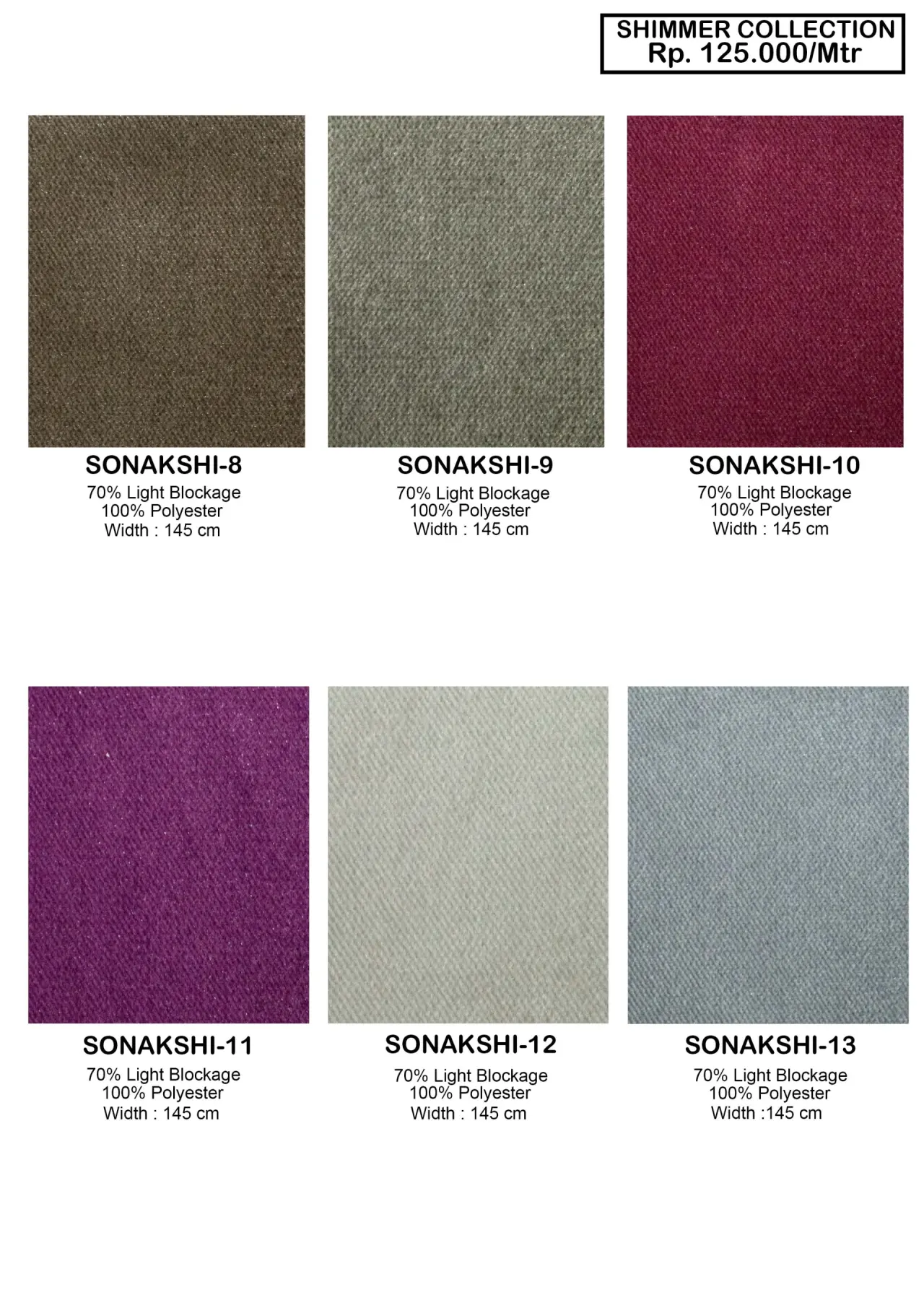 Shimmer Sofa Fabric