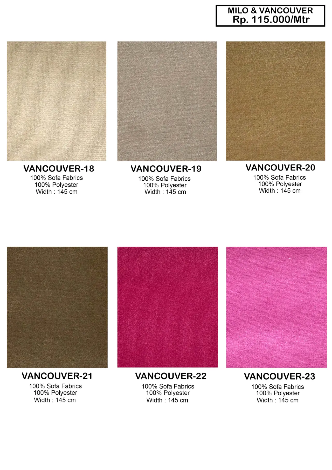 Dear Milo & Vancouver Sofa Fabric