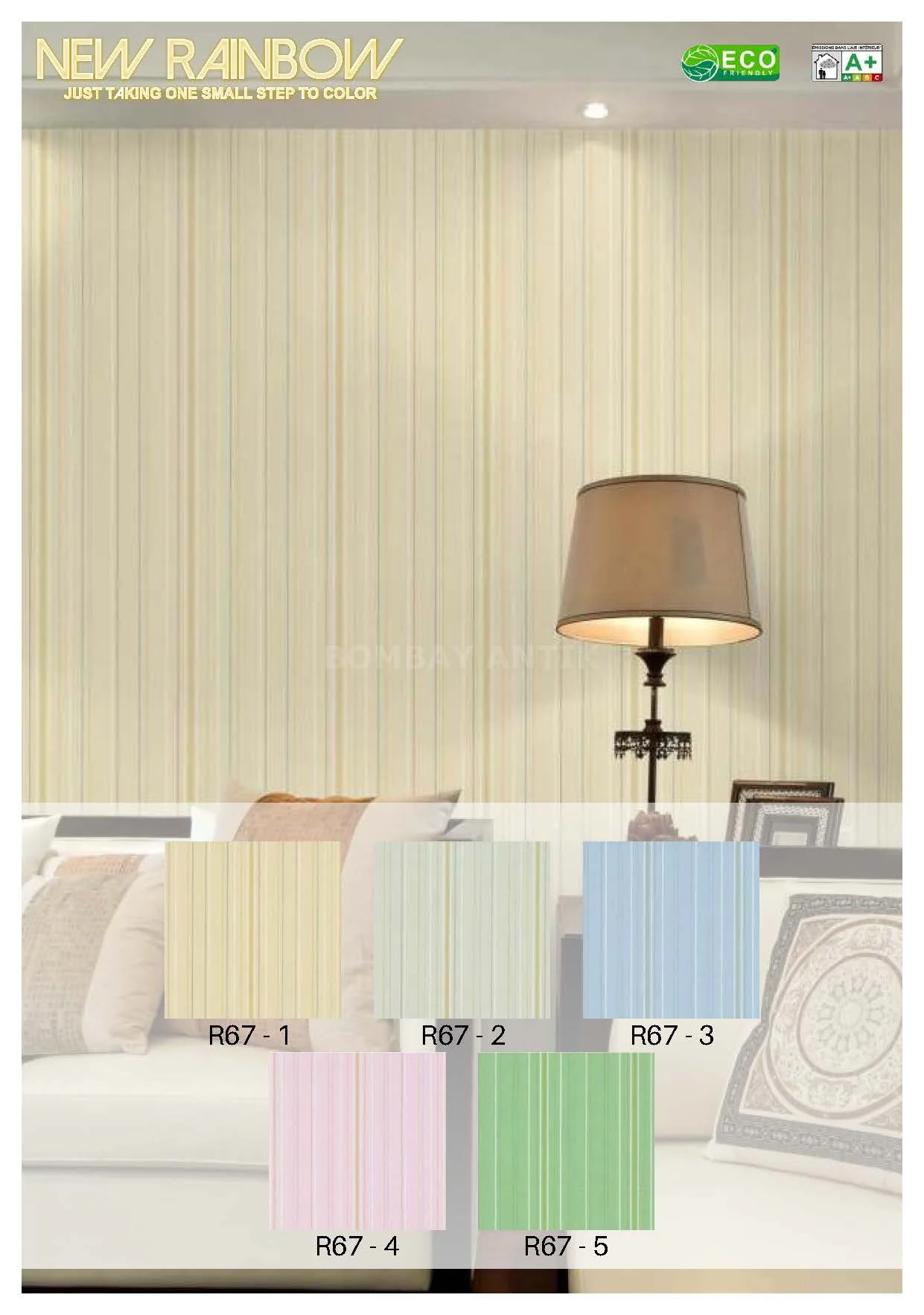 New Rainbow Motif Wallpaper