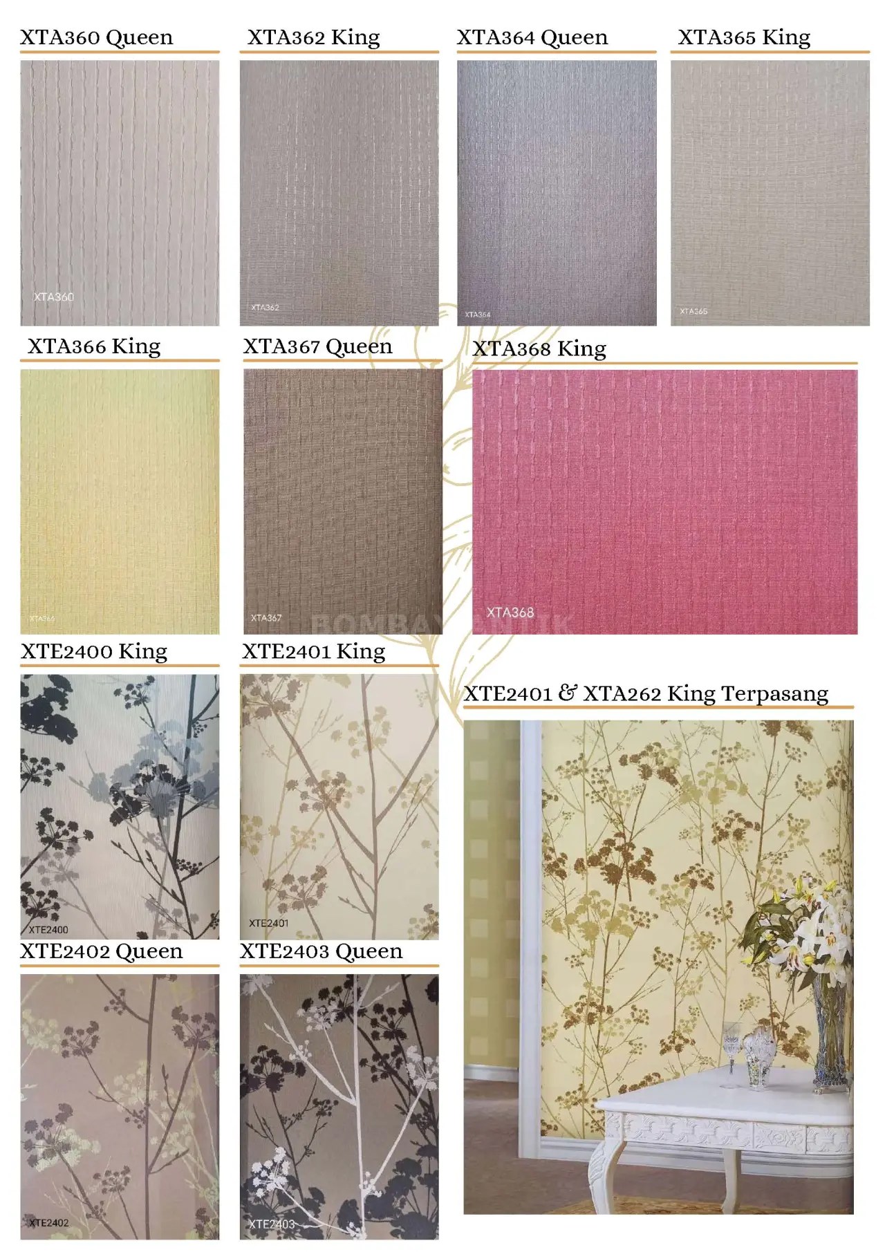 King & Queen Motif Wallpaper