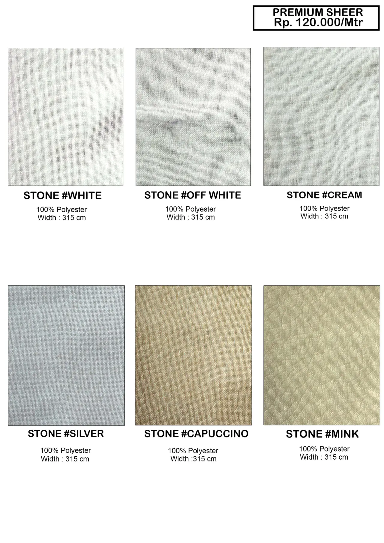 Premium Sheer Vitrase