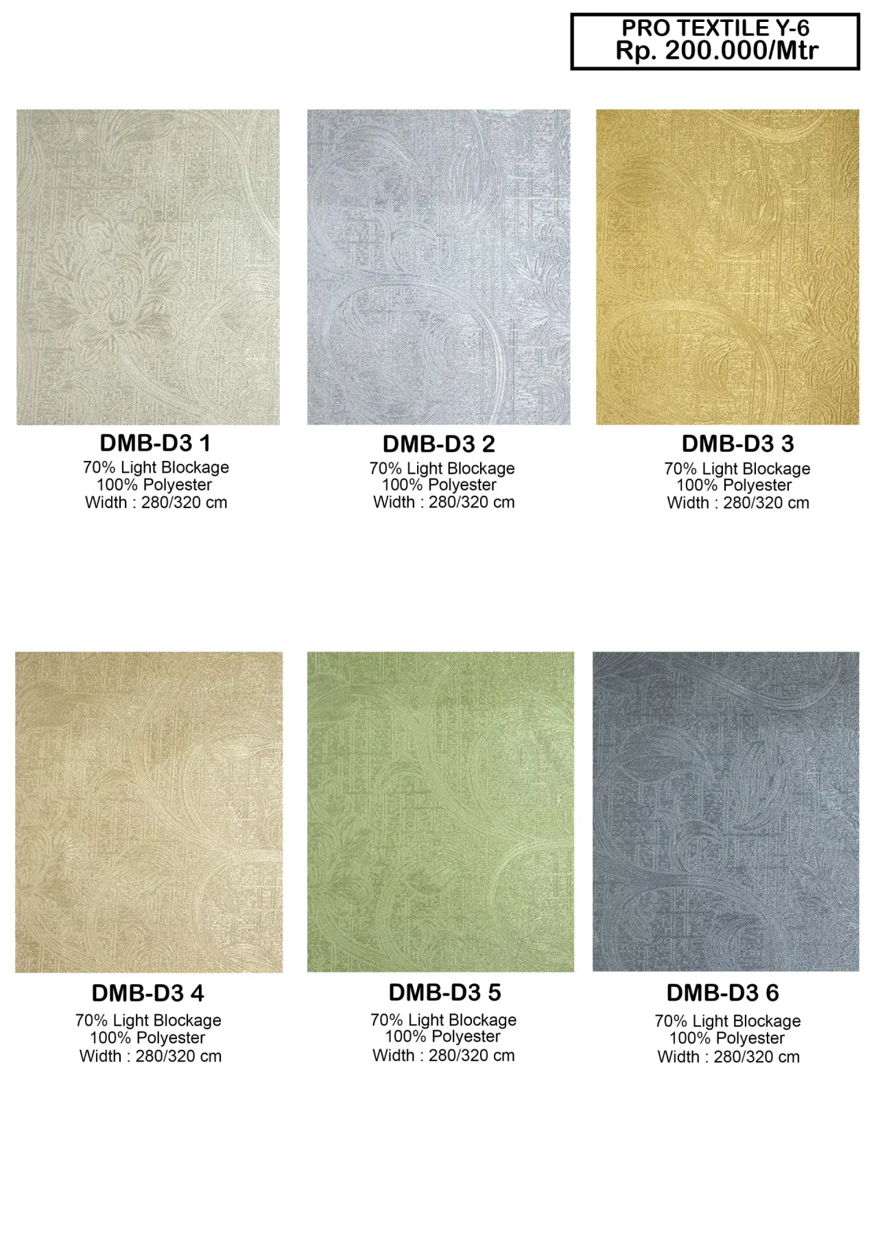 Pro Textile Y-6 Dim Out Gorden
