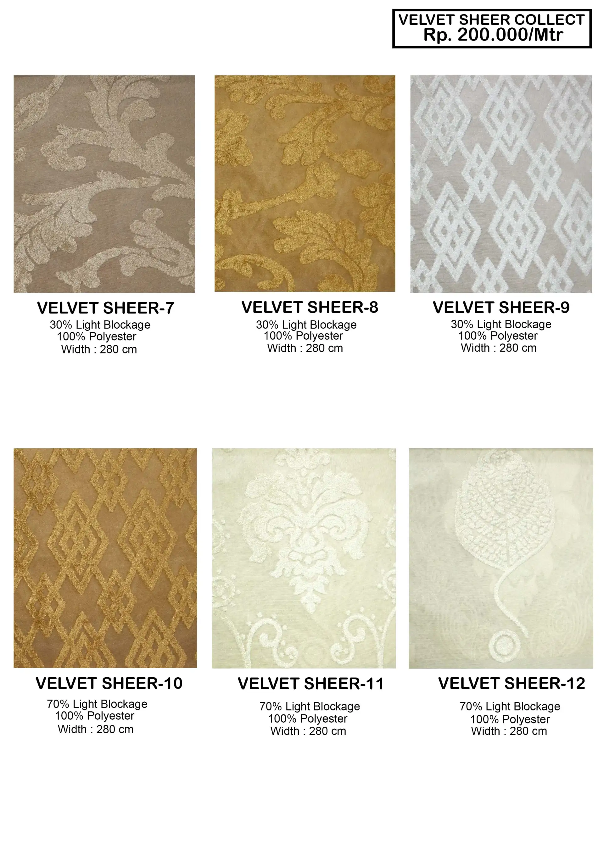 Velvet Sheer Velvet Gorden