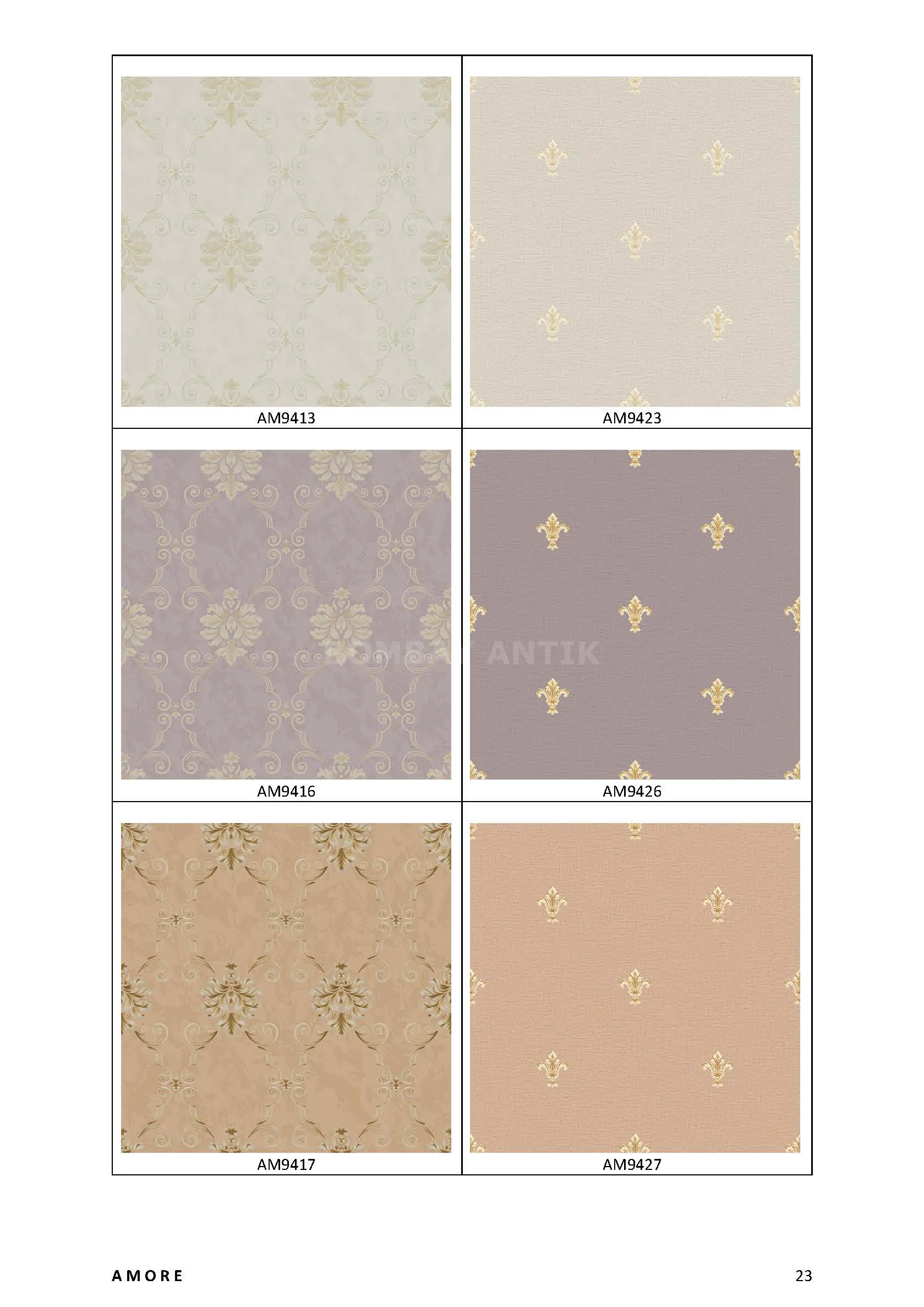 Amore Motif Wallpaper