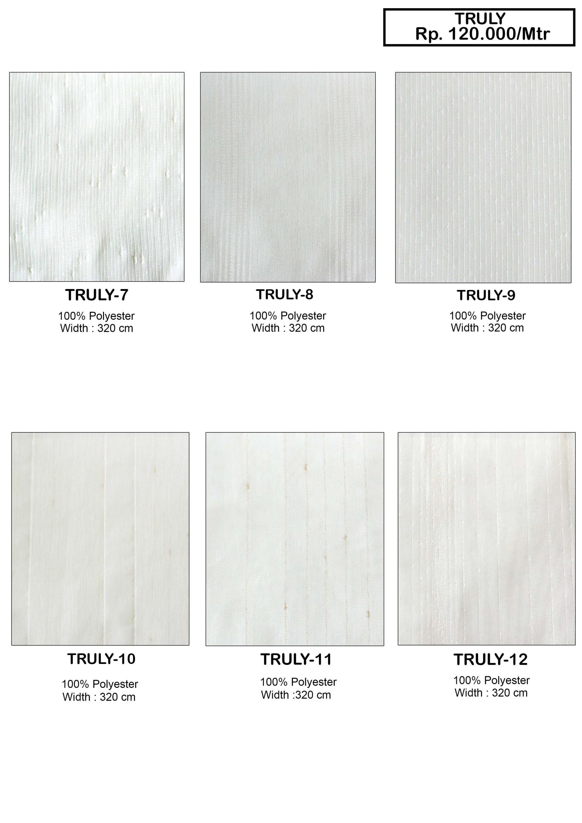 Truly Sheer Collection Vitrase