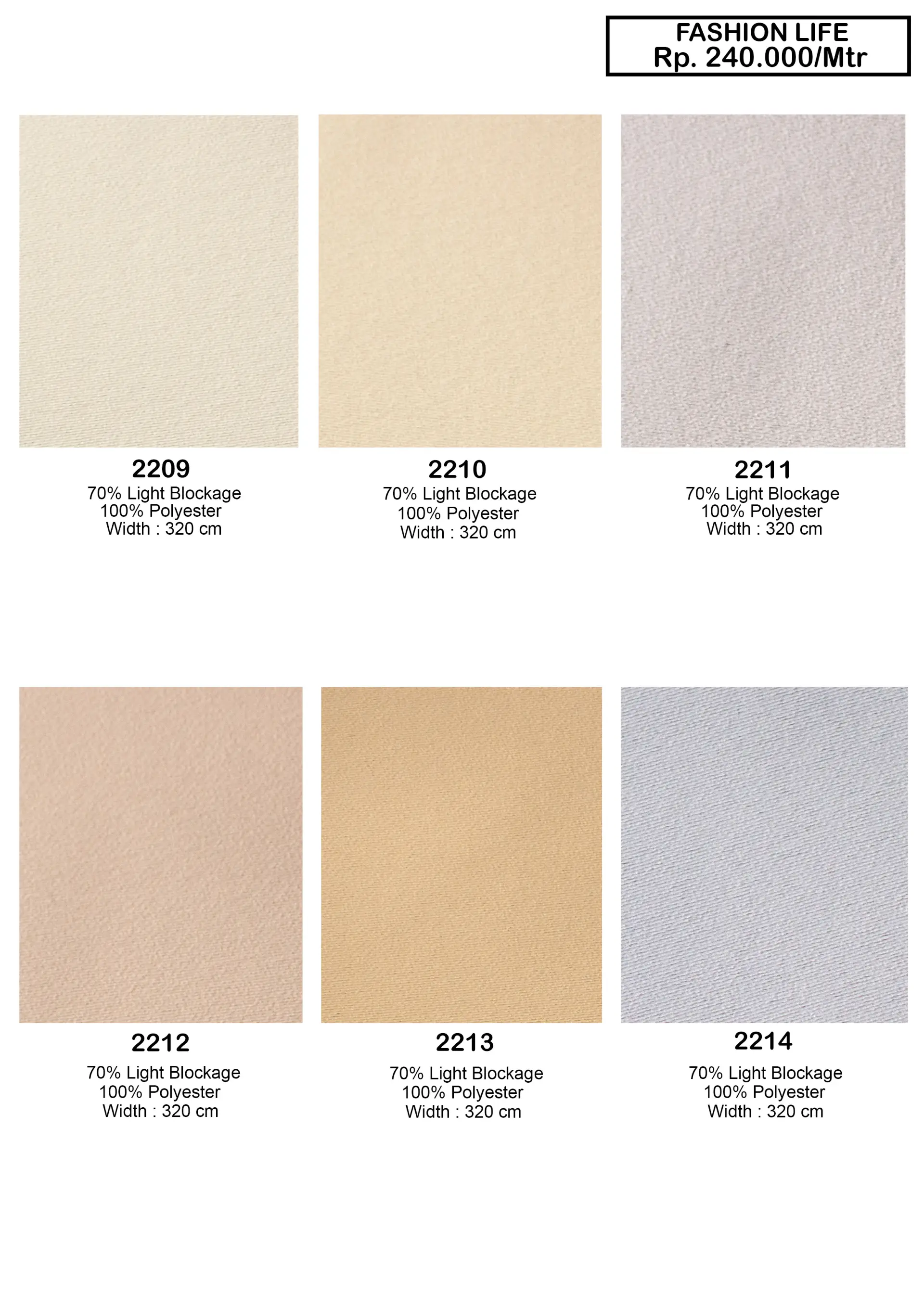 Fashion Life Fire Retardant Fabric Dim Out Gorden