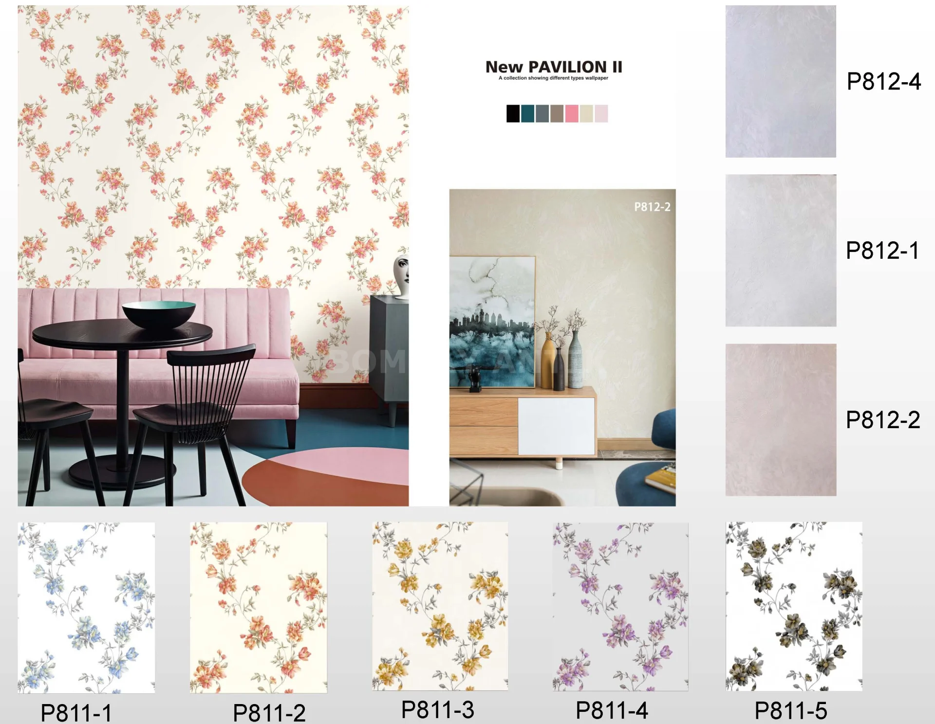 New Pavillion 2 Motif Wallpaper