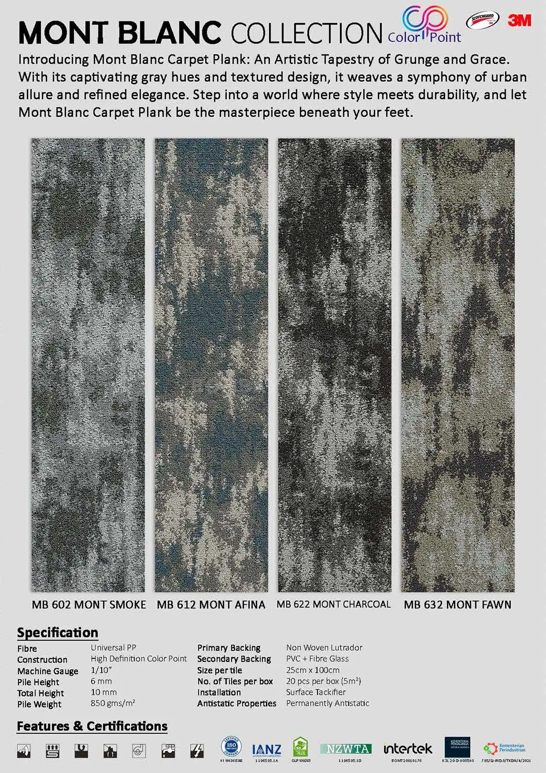 Mont Blanc Carpet Tile