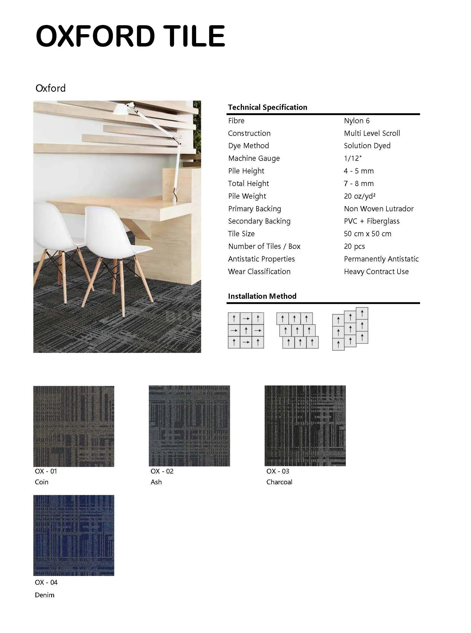 Oxford Tile Carpet Tile