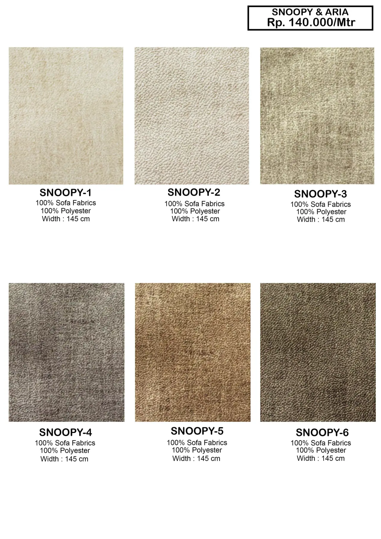 Dear Snoopy & Aria Sofa Fabric