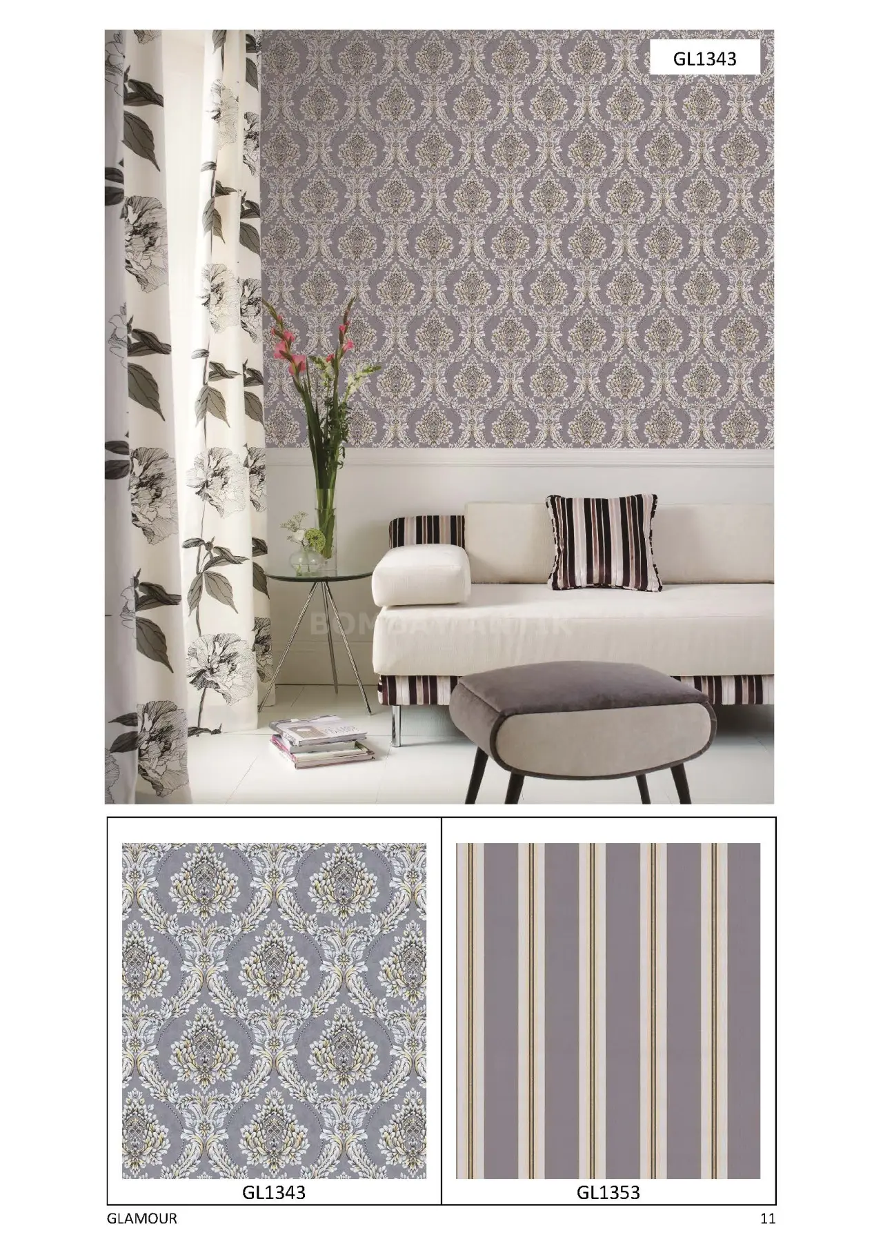 Glamour Motif Wallpaper