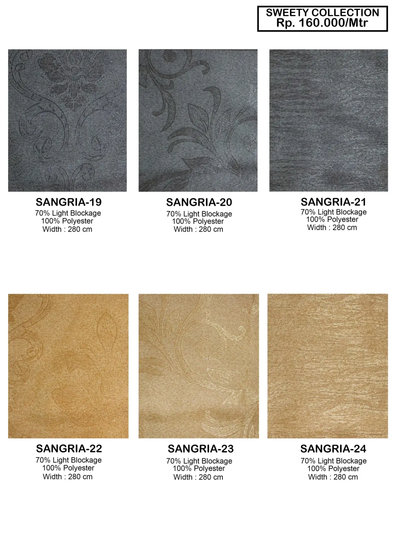 Sangria Collection Dim Out Gorden