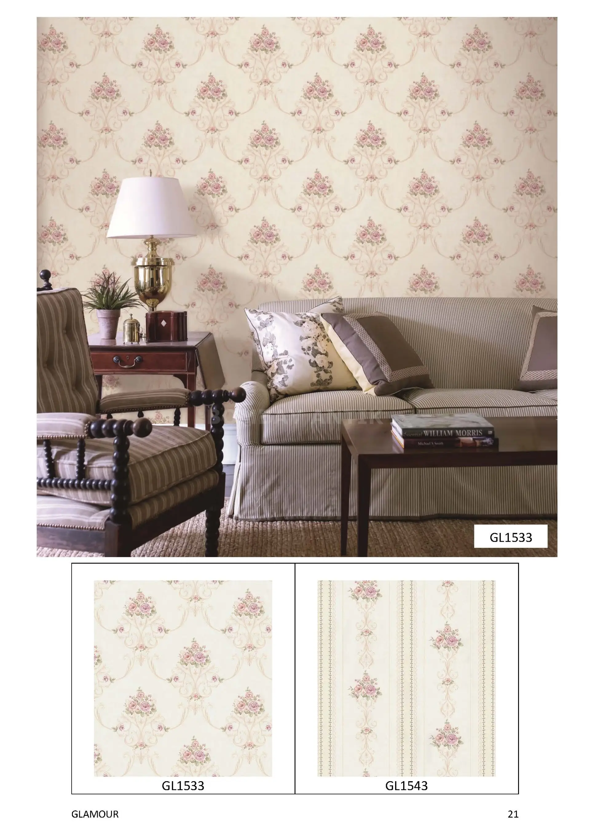 Glamour Motif Wallpaper