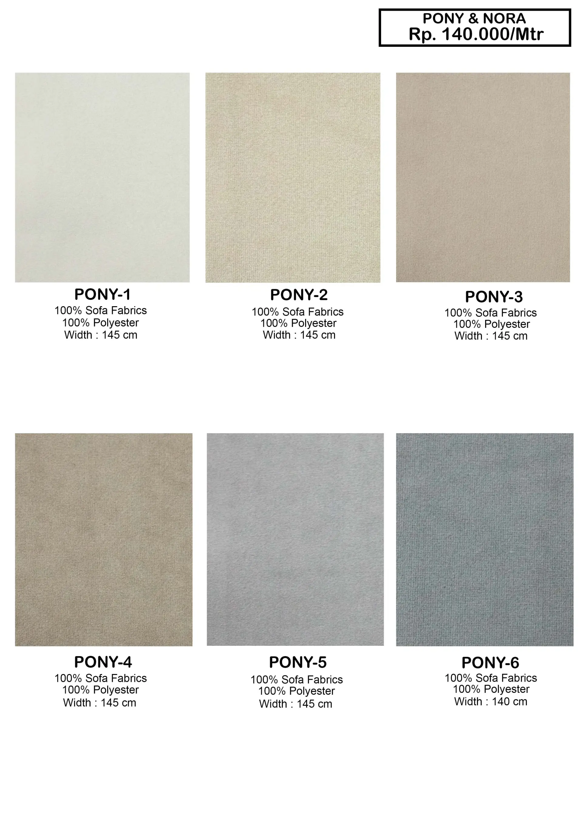 Dear Pony & Nora Sofa Fabric
