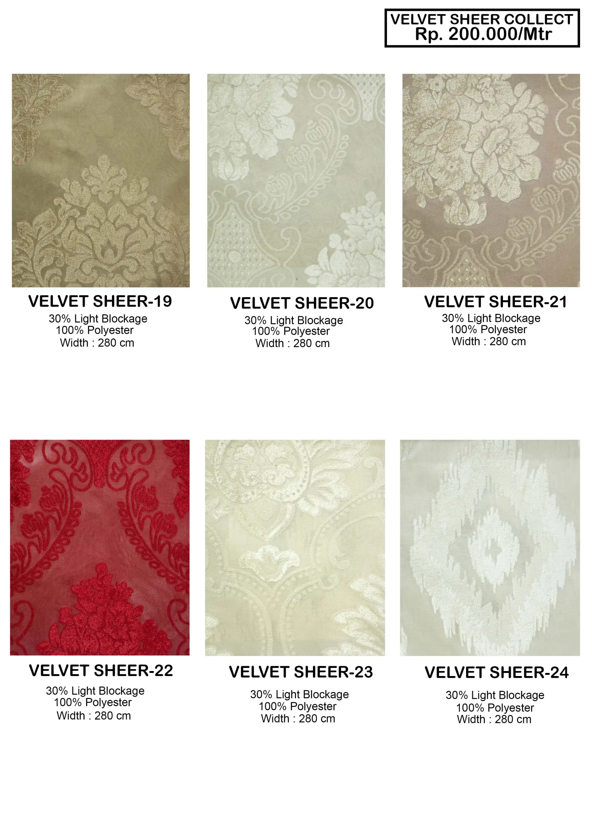 Velvet Sheer Velvet Gorden