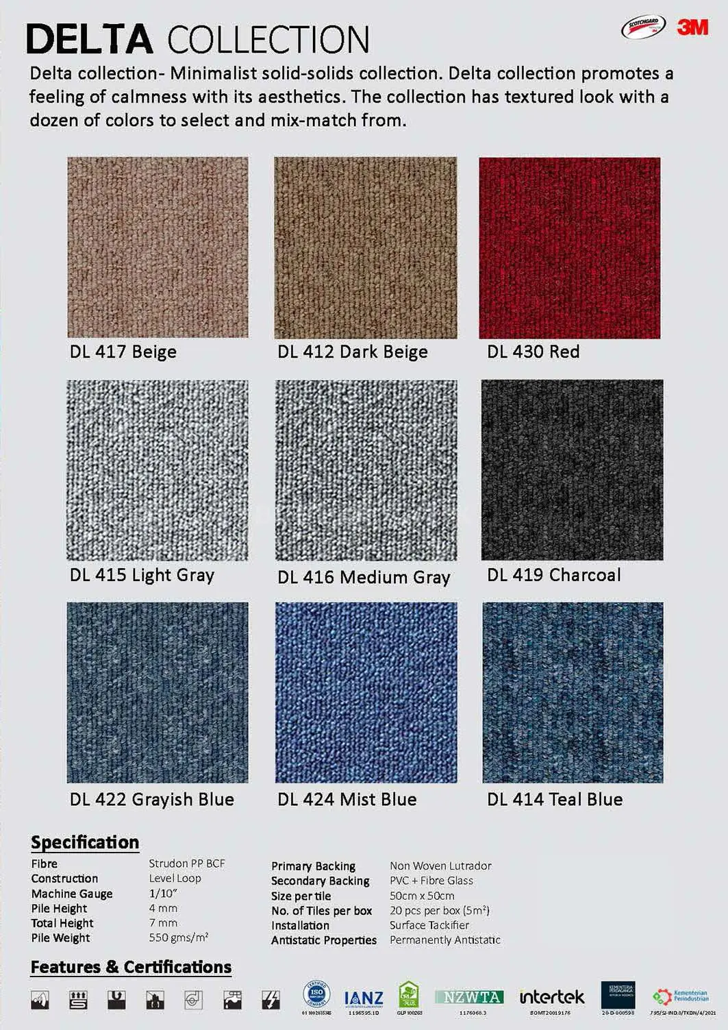 Delta Carpet tile