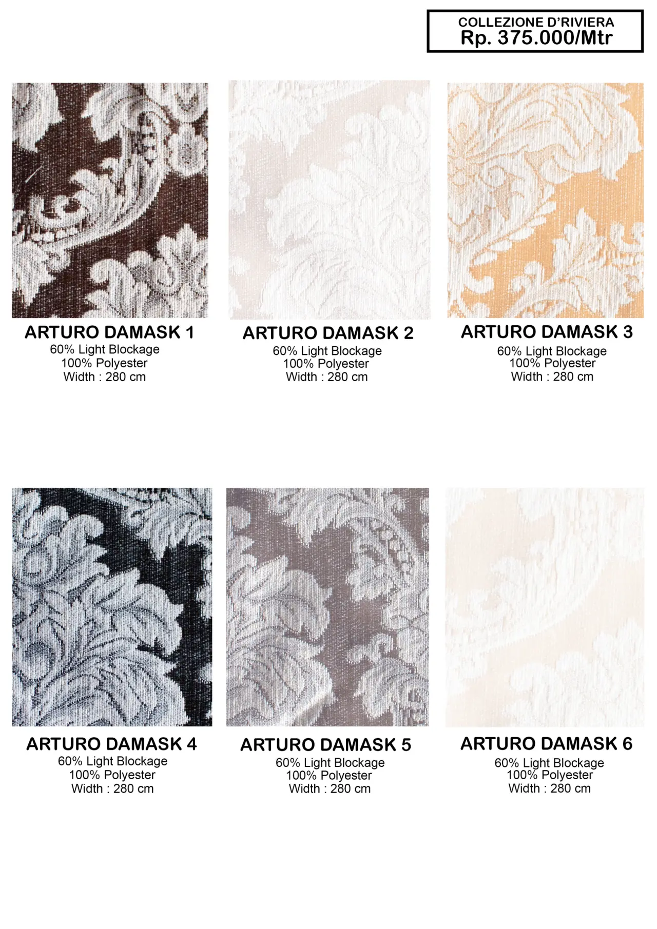 Collezione D Riviera Sofa Fabrics