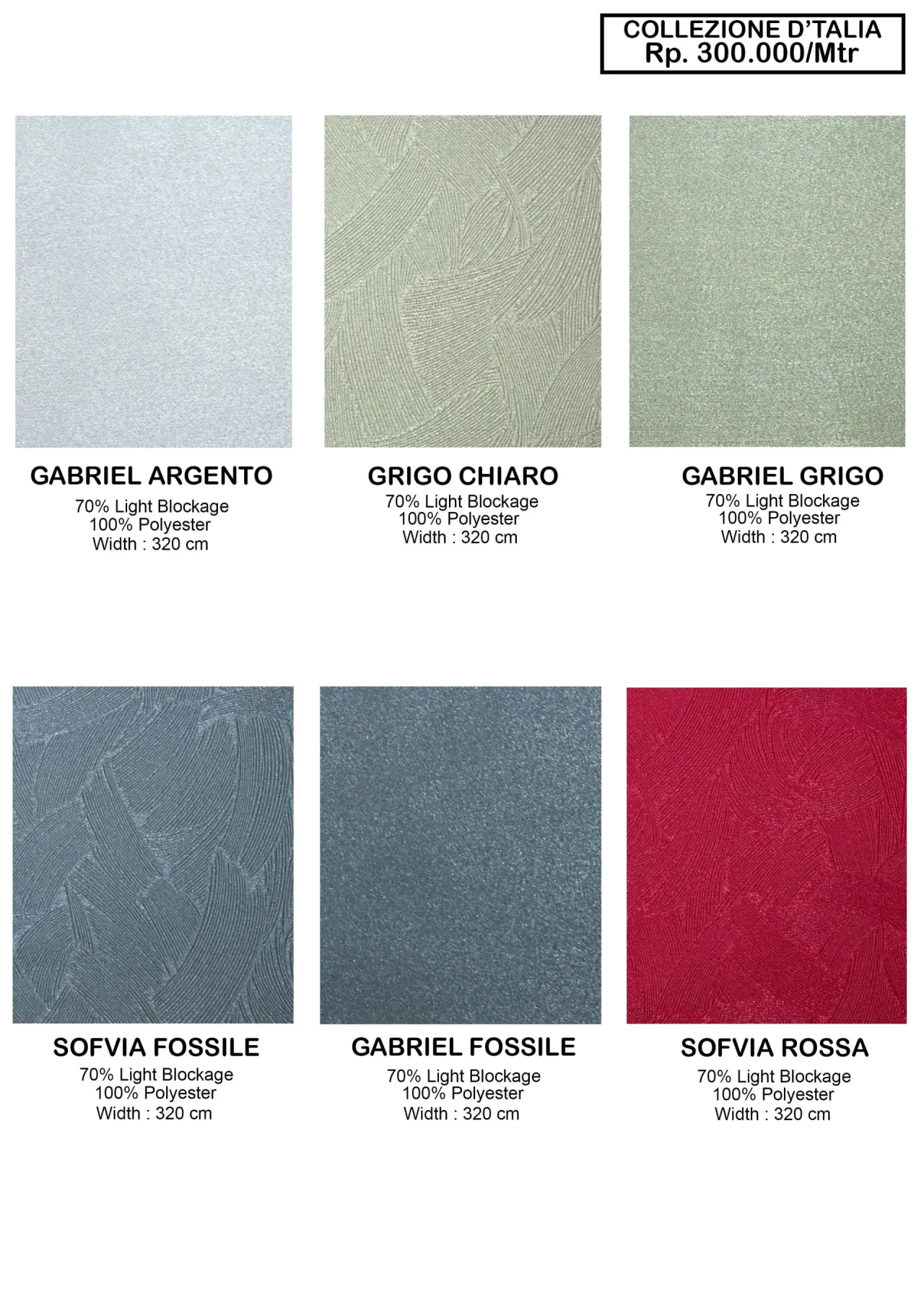Collezione D Talia Dim Out Gorden