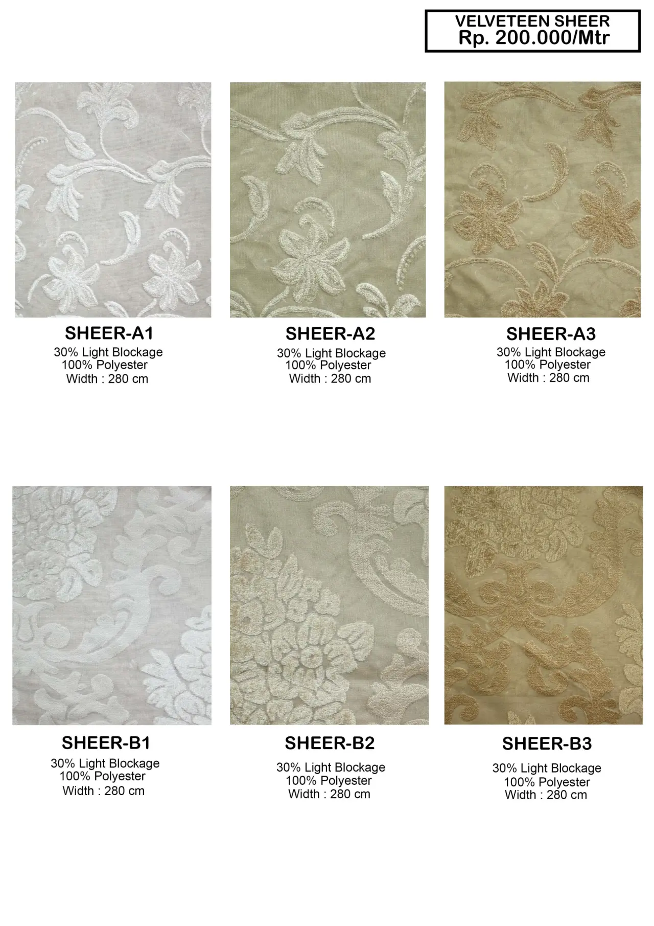 Velveteen Sheer Velvet Gorden