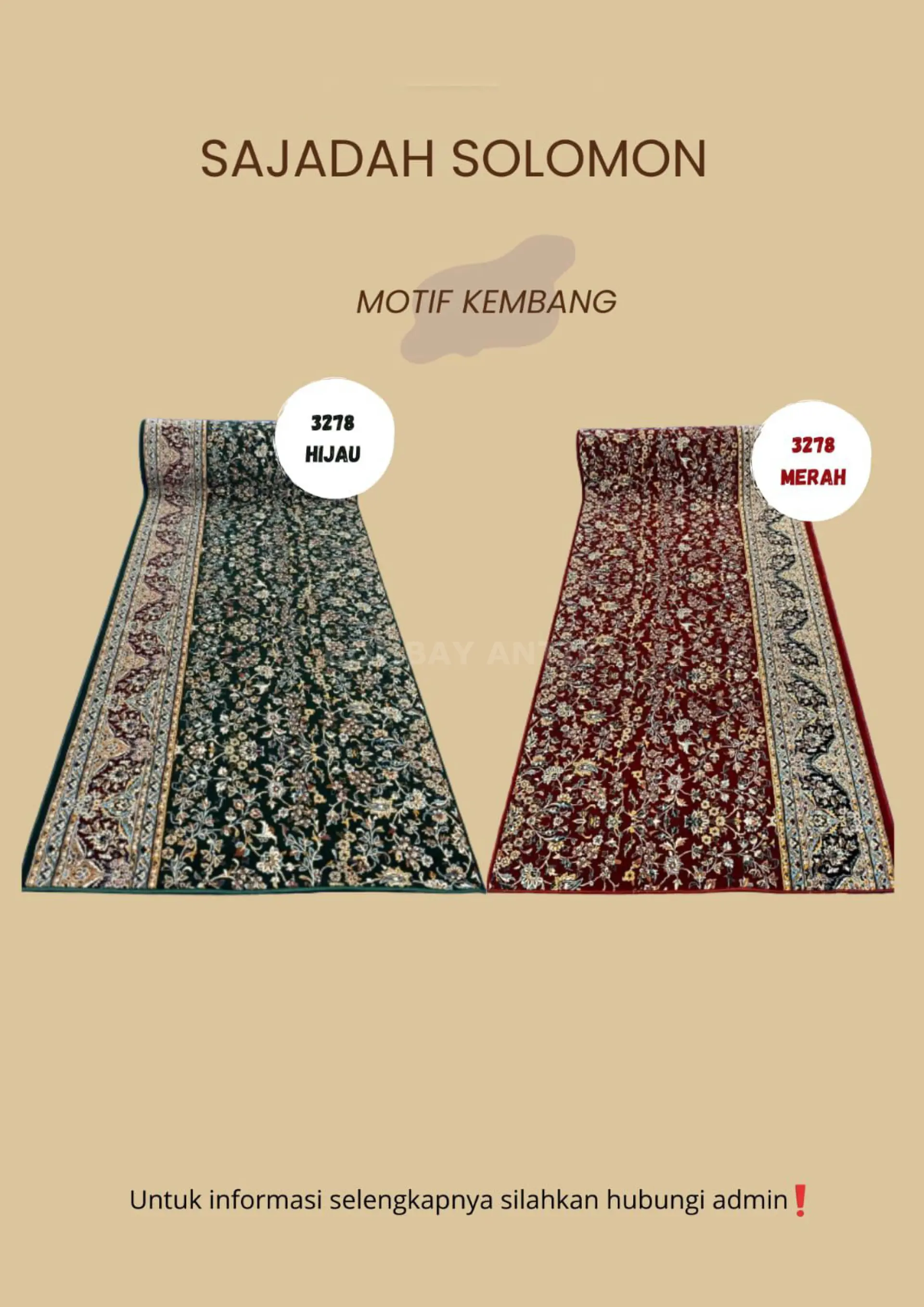 Karpet Sajadah Solomon