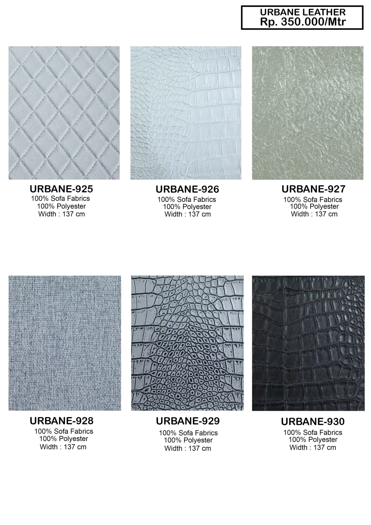 Urbane Leather Sofa Fabric