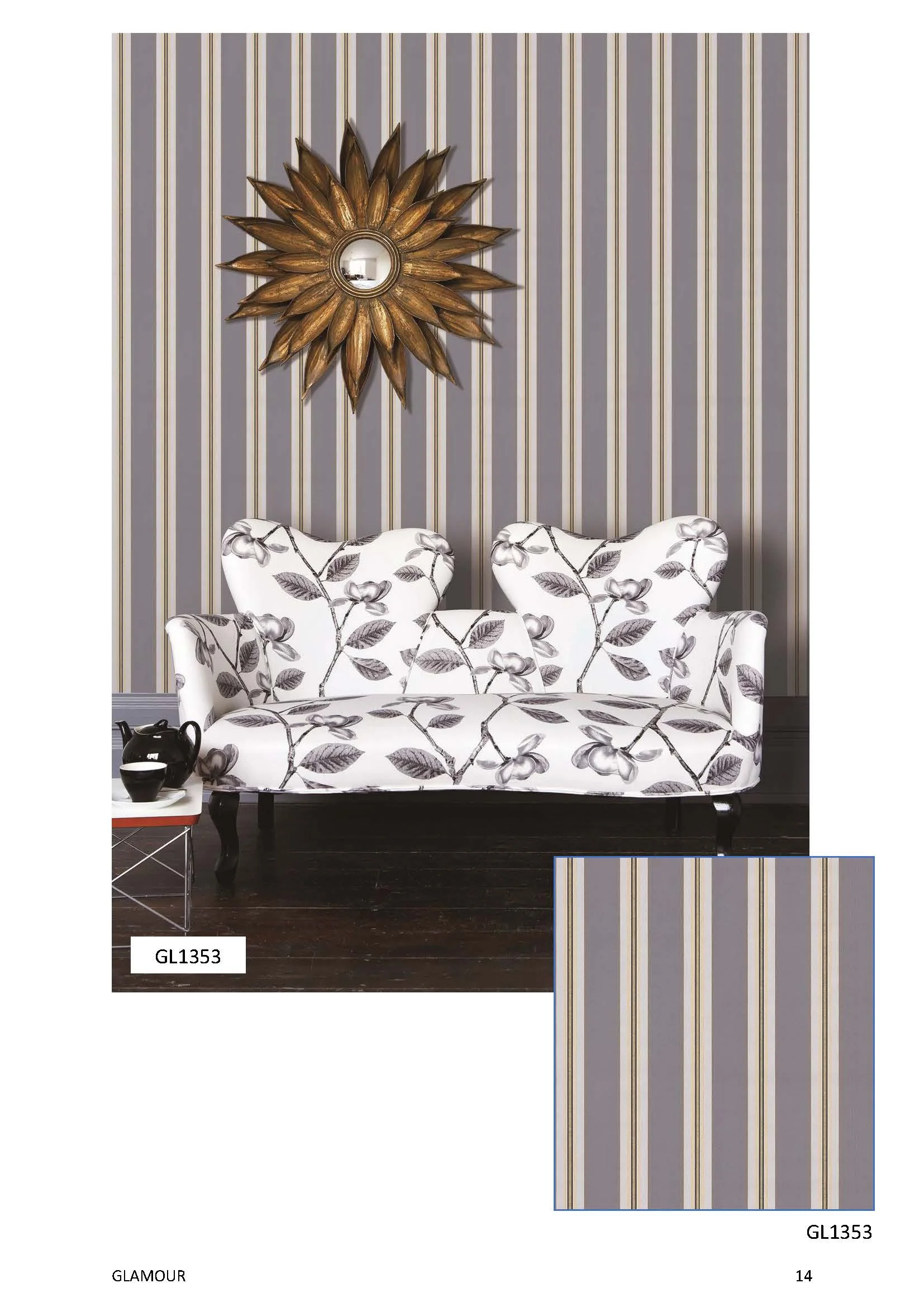 Glamour Motif Wallpaper