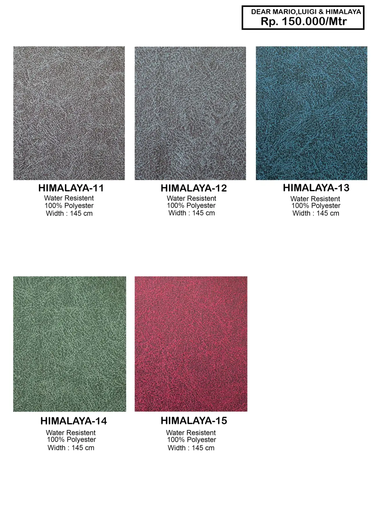 Dear Mario & Luigi Sofa Fabric
