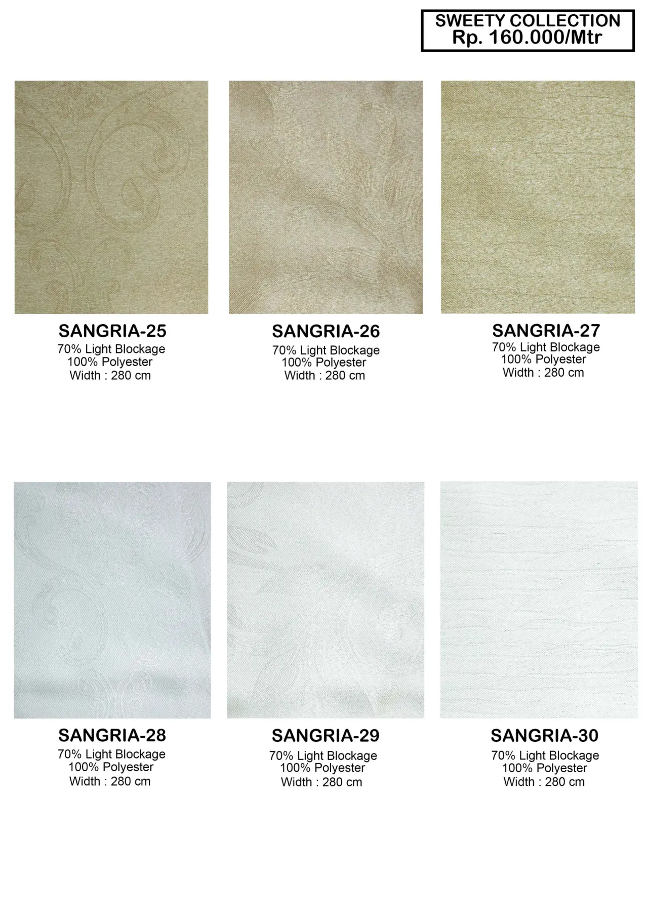 Sangria Collection Dim Out Gorden