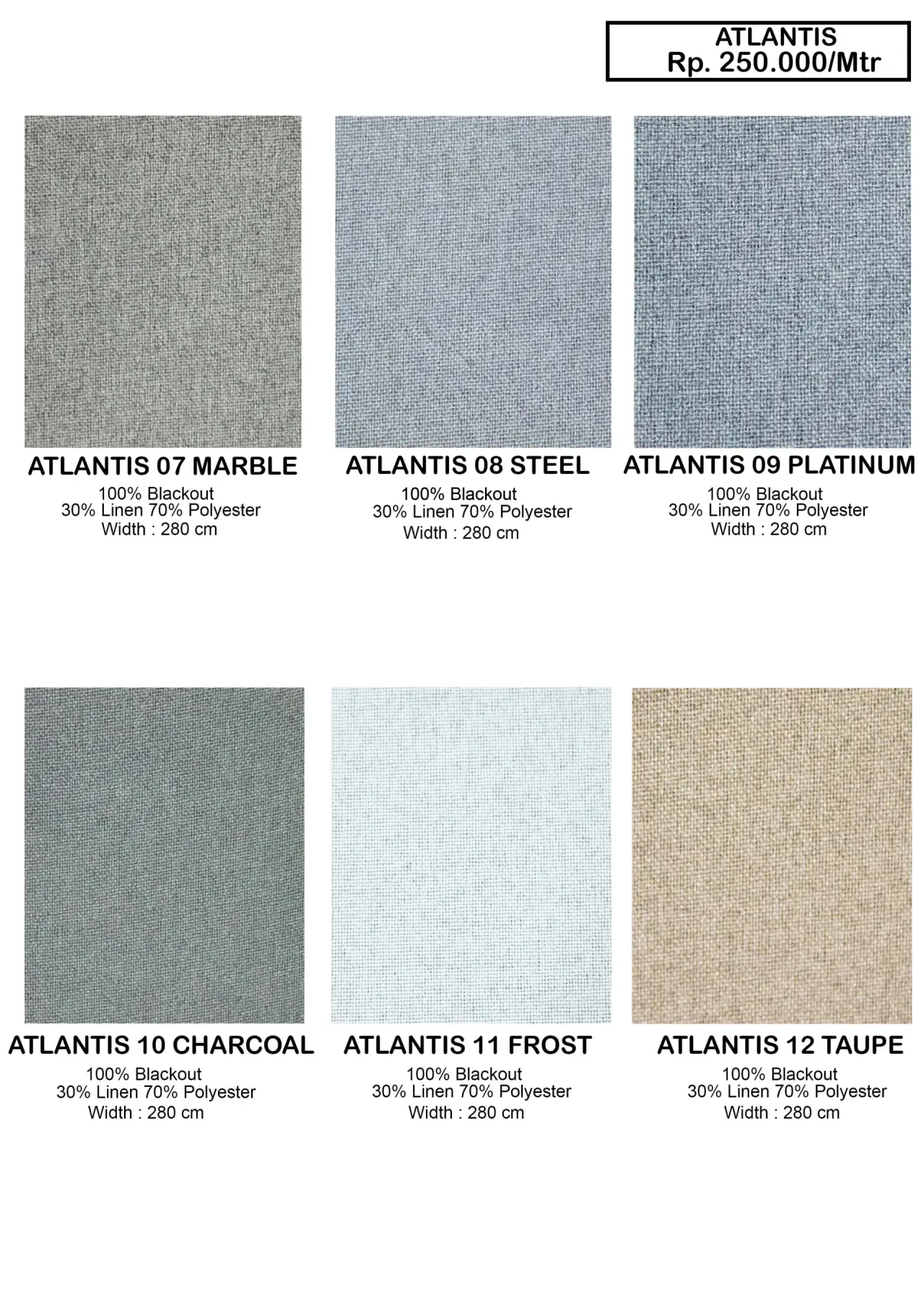 Atlantis Black Out Gorden