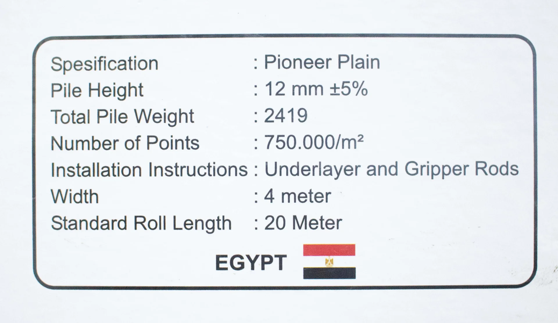 Pioneer Plan Carpet Wall To Wall
