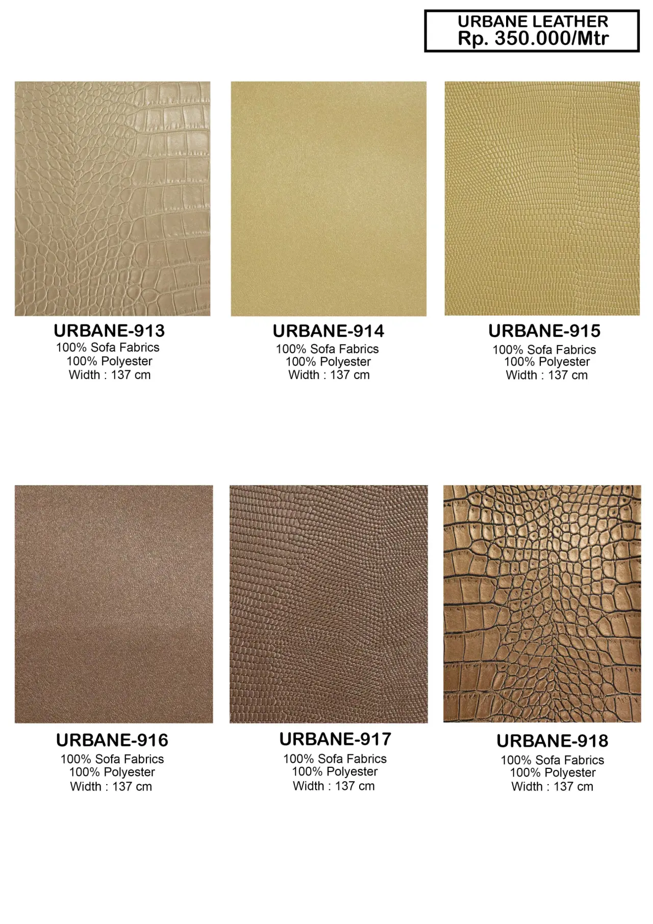 Urbane Leather Sofa Fabric