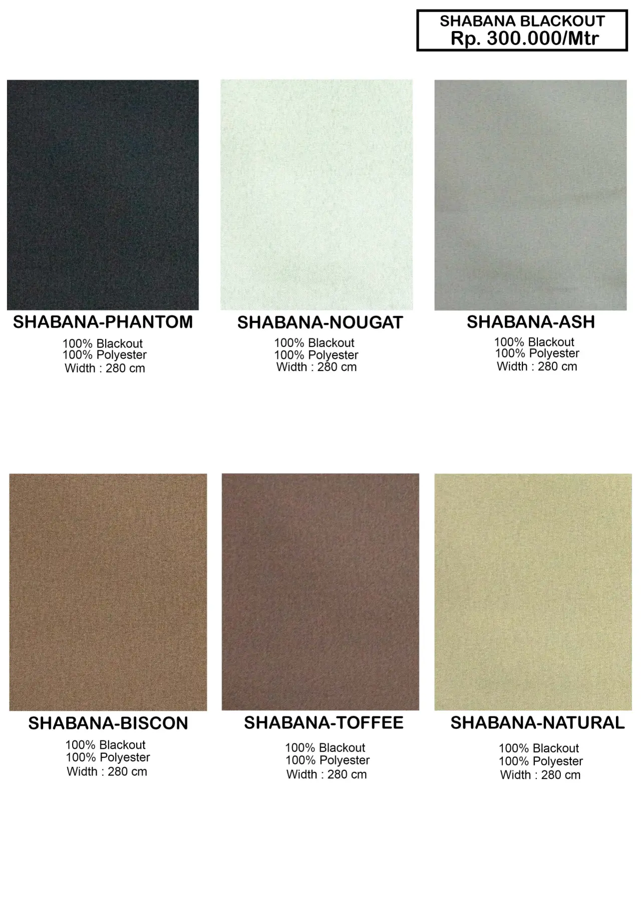 Shabana Collection Black Out Gorden