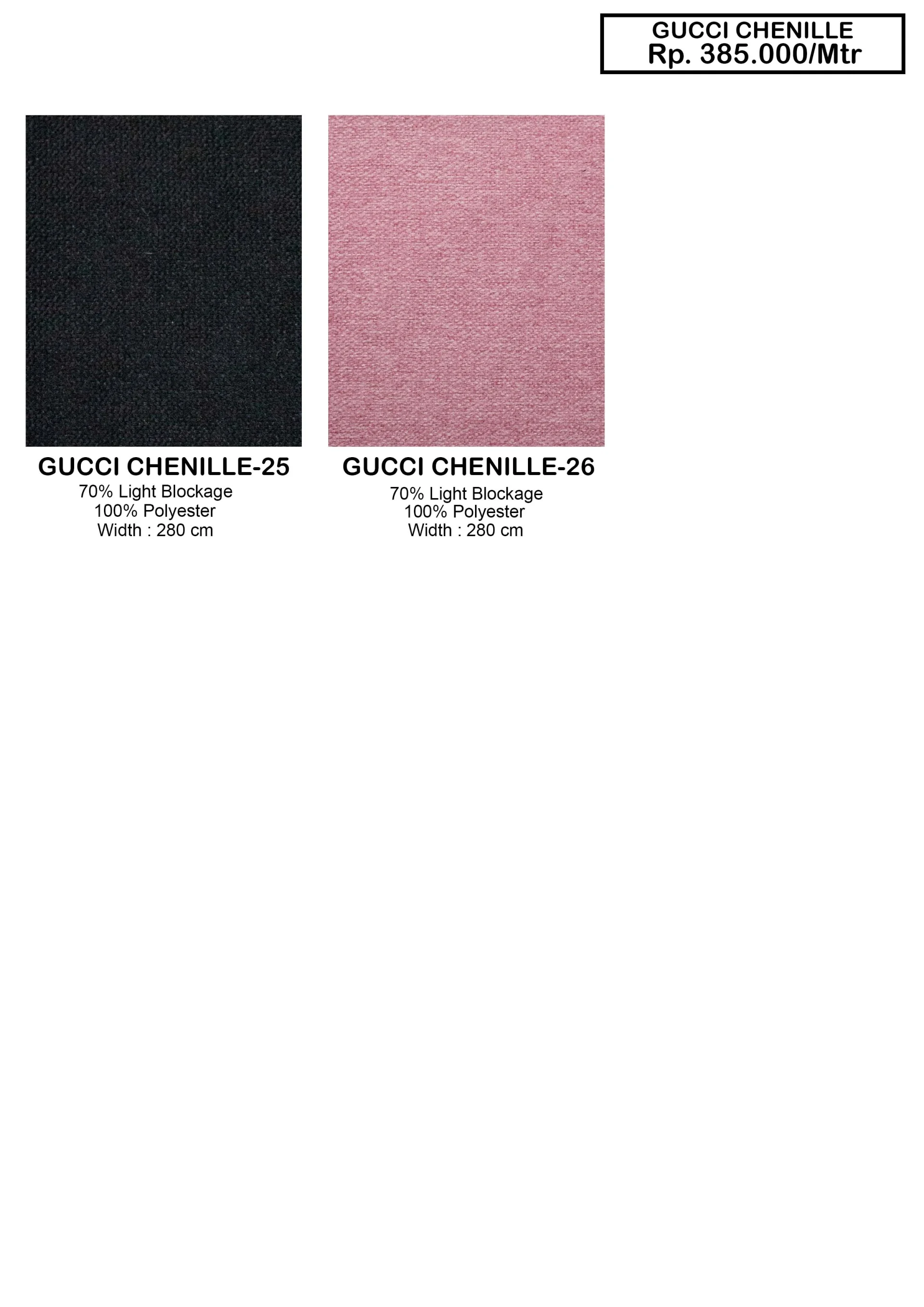 Gucci Chenille Sofa Fabric