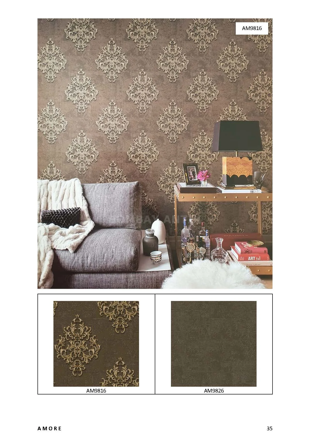 Amore Motif Wallpaper