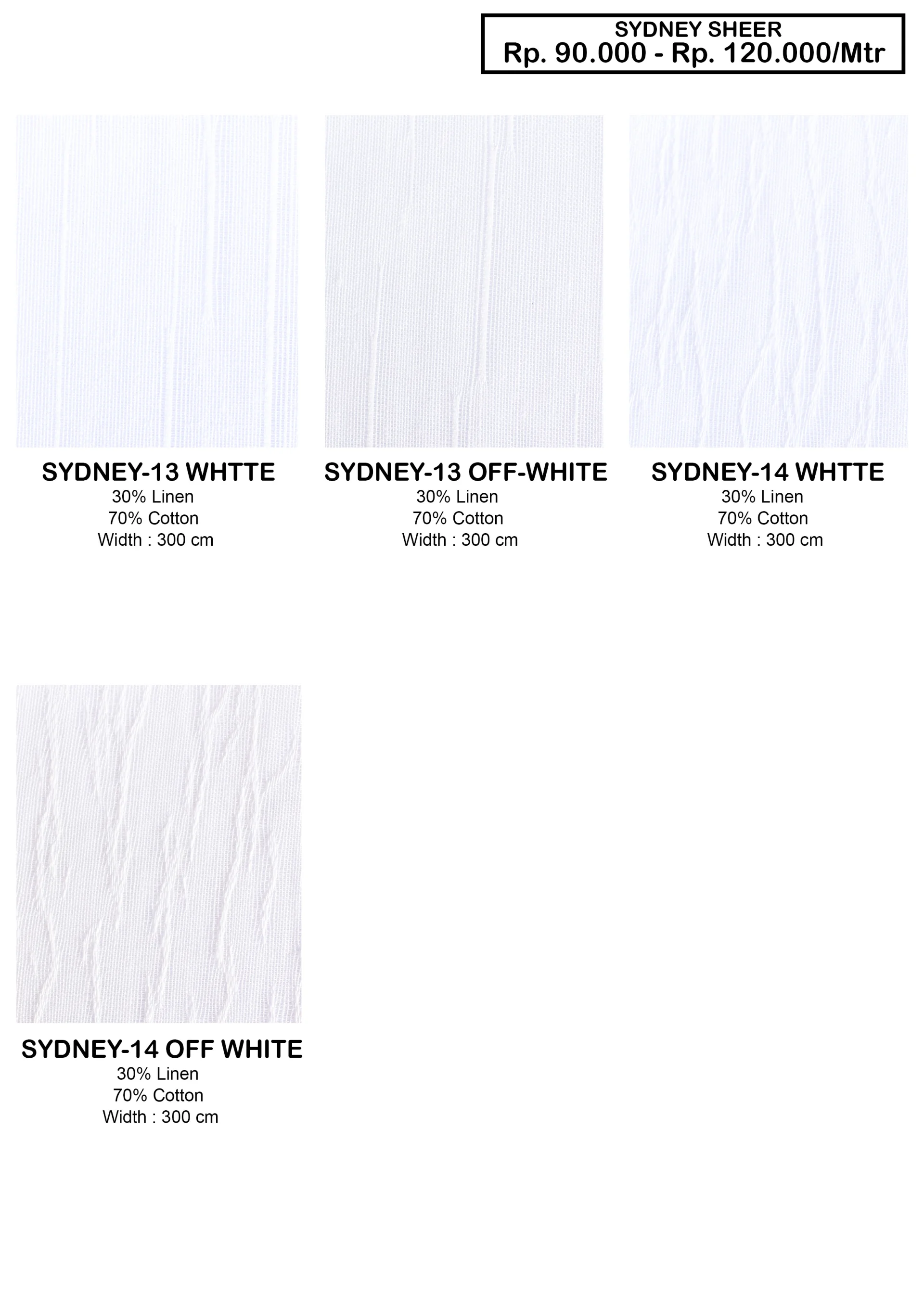 Sydney Sheer Vitrase
