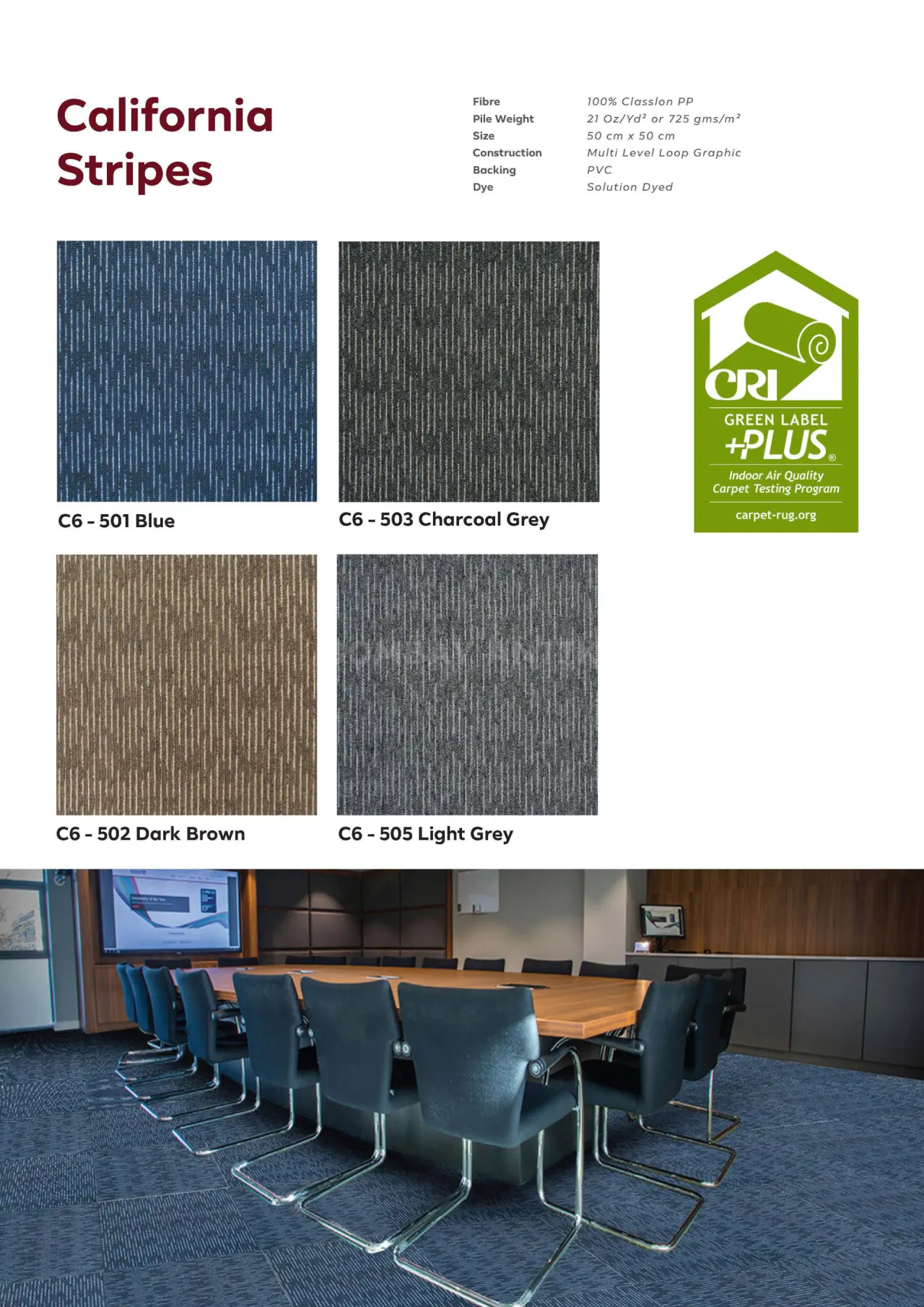 California Stripes Carpet Tile
