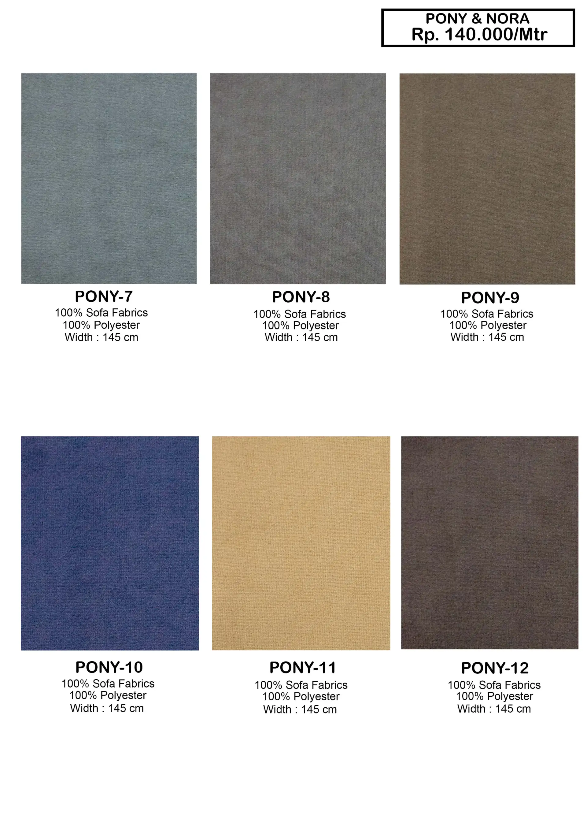 Dear Pony & Nora Sofa Fabric