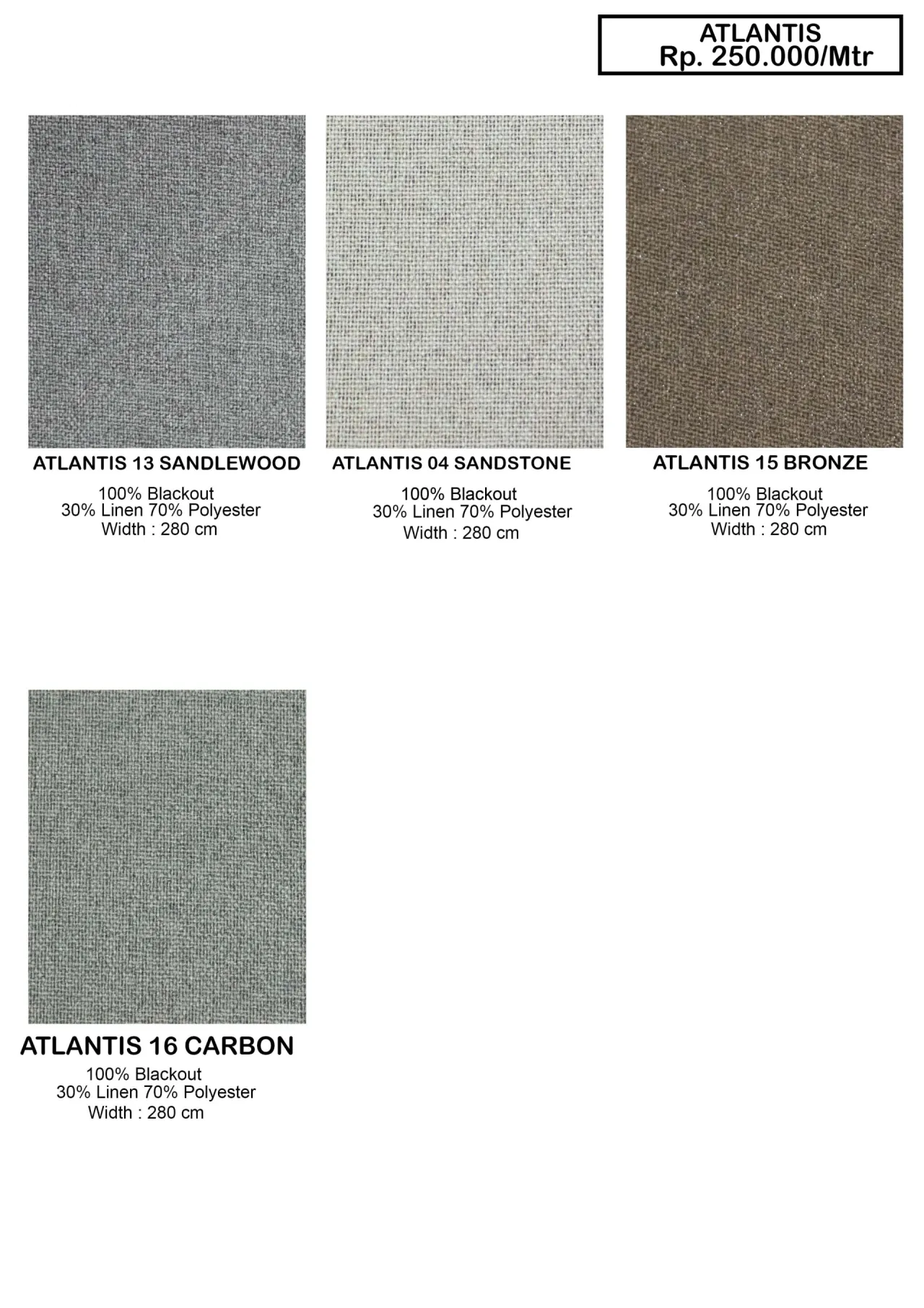 Atlantis Black Out Gorden
