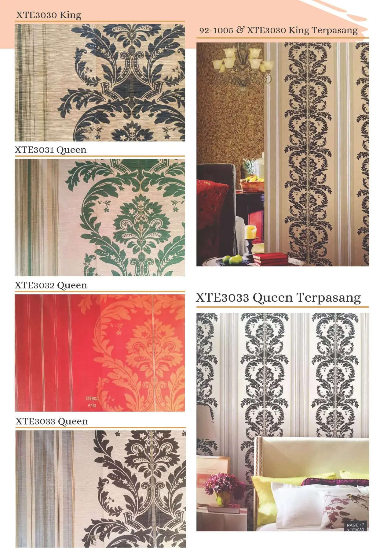 King & Queen Motif Wallpaper