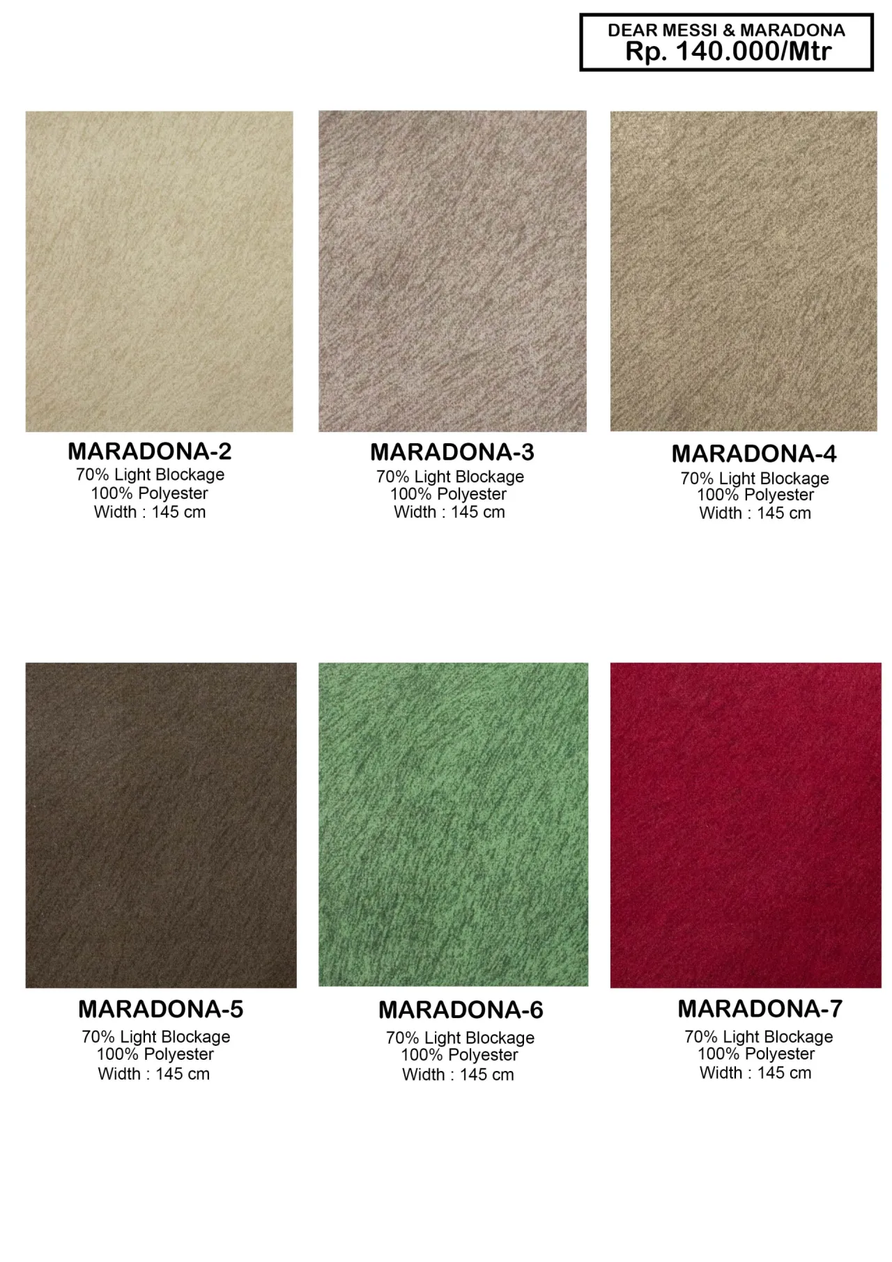 Dear Messi & Maradona Sofa Fabric