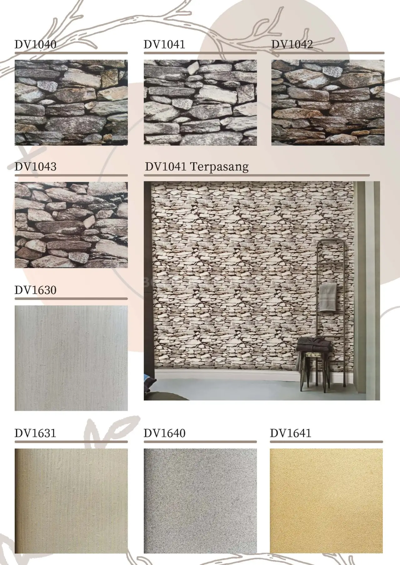 Rock Motif Wallpaper
