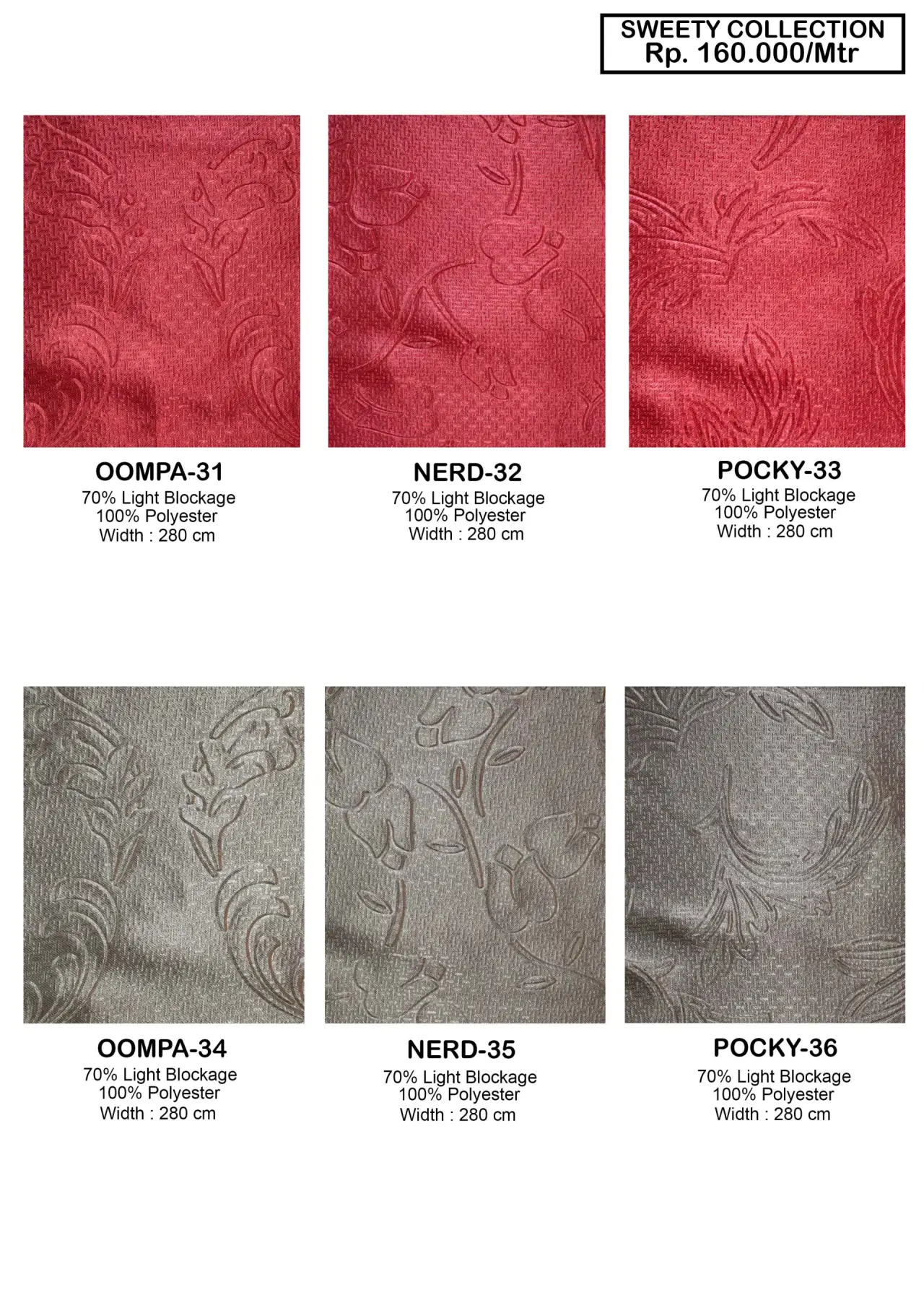 Sweety Collection Dimout Gorden
