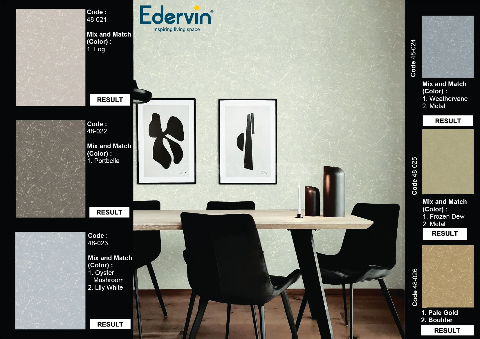 Edervin Plain Wallpaper