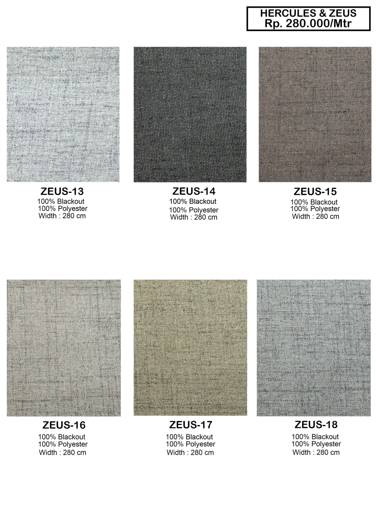Hercules & Zeus Black Out Gorden